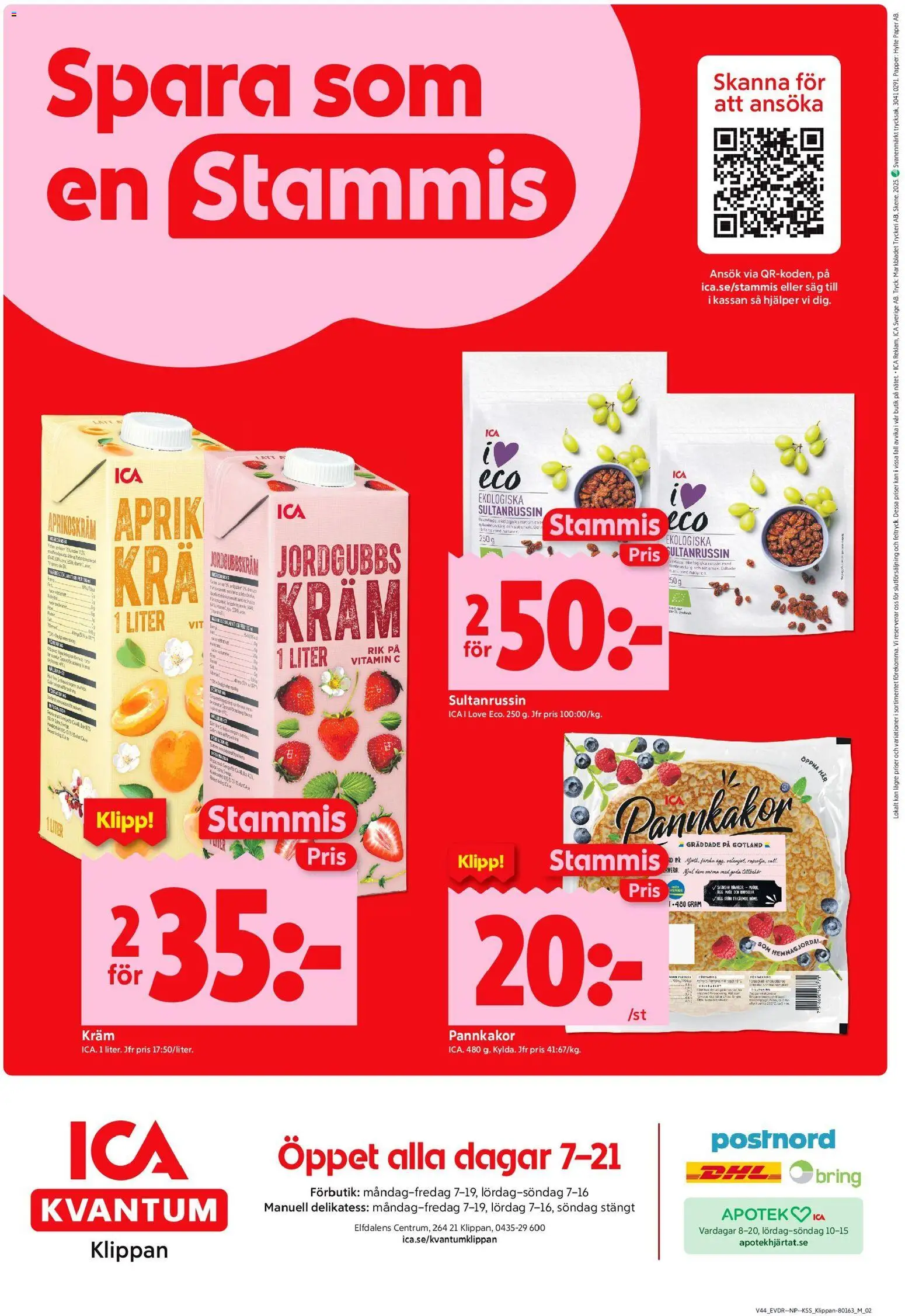 ICA Kvantum reklamblad aktuell från 27.10.2025 | Sida: 12 | Produkter: Såg, Papper, Kräm