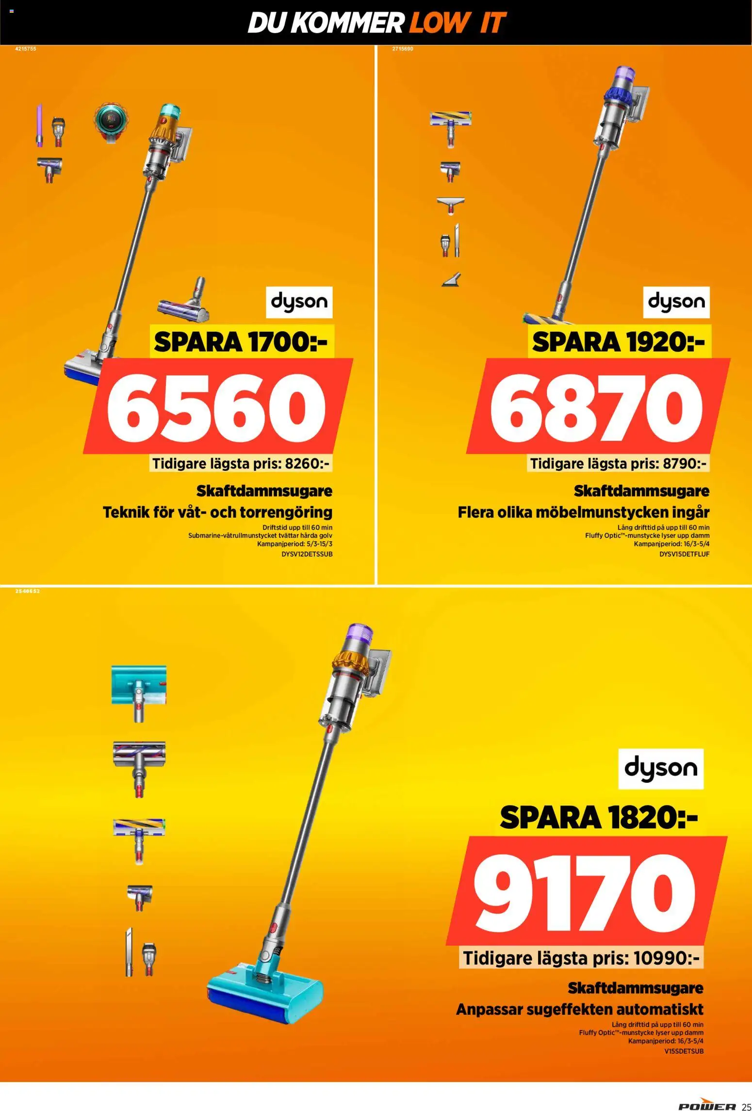 Power reklamblad aktuell från 09.03.2026 | Sida: 25 | Produkter: Skaftdammsugare