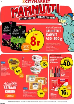 Katso K-Citymarket tarjoukset voimassa alkaen 14.08.2025