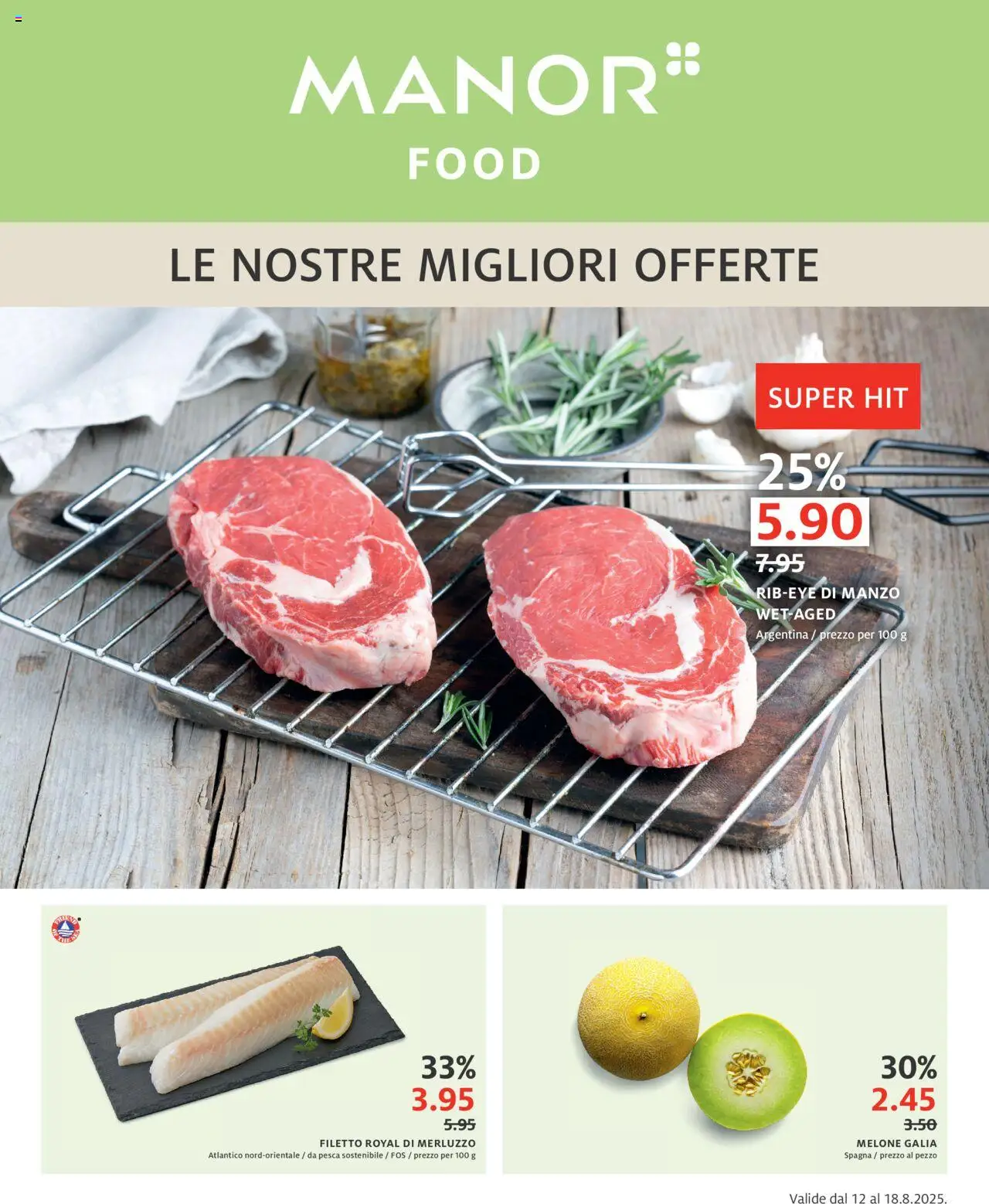 Manor Aktionen IT ab 12.08.2025 | Seite: 1 | Produkte: Melone
