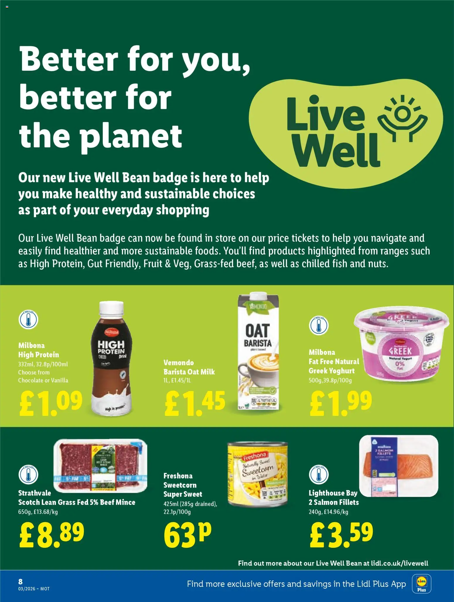 {H1} | Page: 10 | Products: Salmon, Greek yoghurt, Milk, Fish