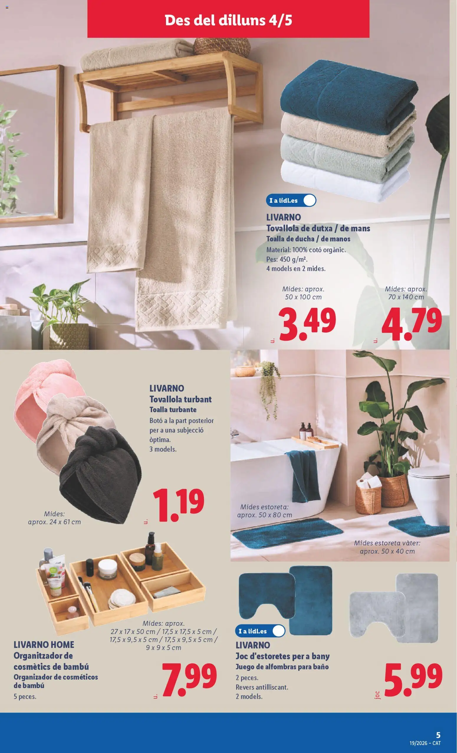 Lidl folleto de bazar │ válido desde el 04.05.2026 | Página: 11 | Productos: Organizador, Baño, Ducha