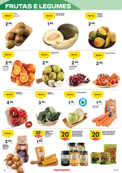 Pré-visualização NUMA SELEÇÃO DE AZEITONAS/ TREMOÇOS DA MARCA QAMPO, Selection of olives/lupins válido de 05.03.2026 | Página: 2 | Produtos: Cebola, Tomate, Melão, Milho