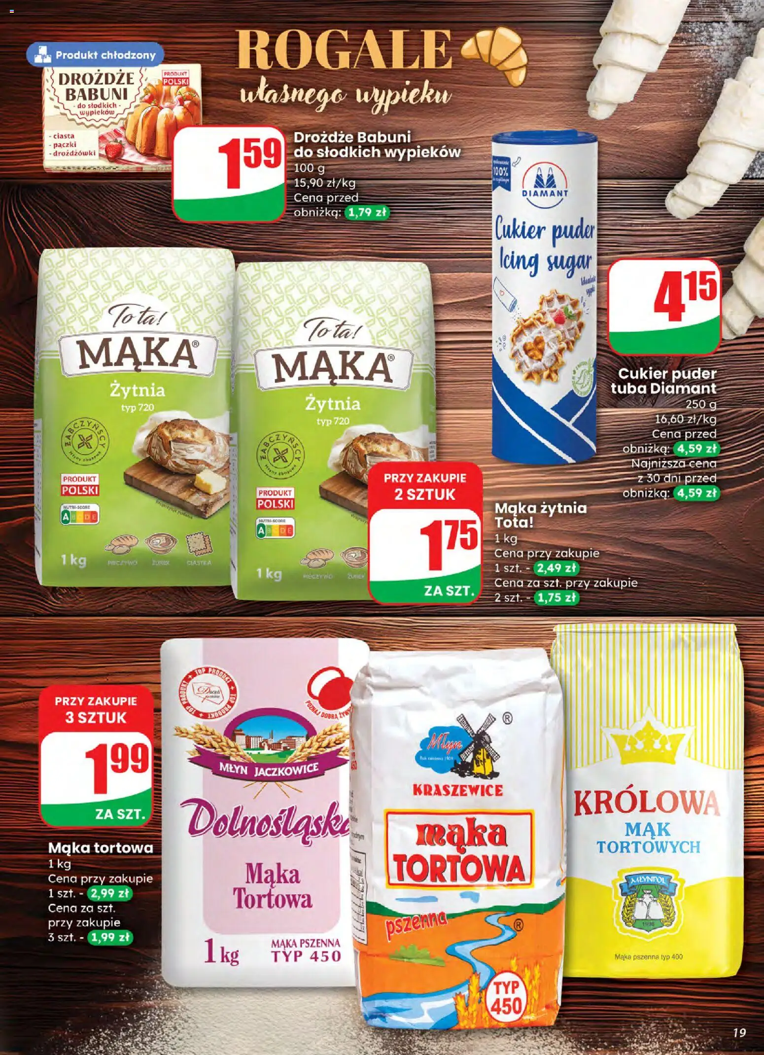 Dino Gazetka od 05.11.2025 | Strona: 19 | Produkty: Pieczywo, Mak, Puder, Cukier