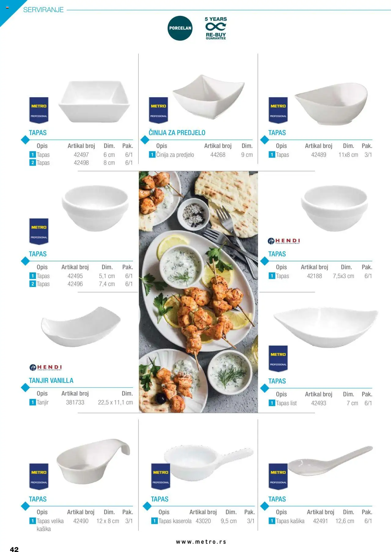 Metro katalog - važi od 05.05.2025 | Strana: 42 | Proizvode: Tanjir
