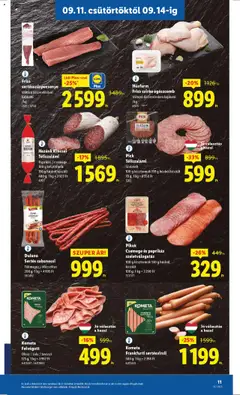 Lidl akciós ujság - amely érvényes a következő dátumtól: 11.09.2025 | Oldal: 11
