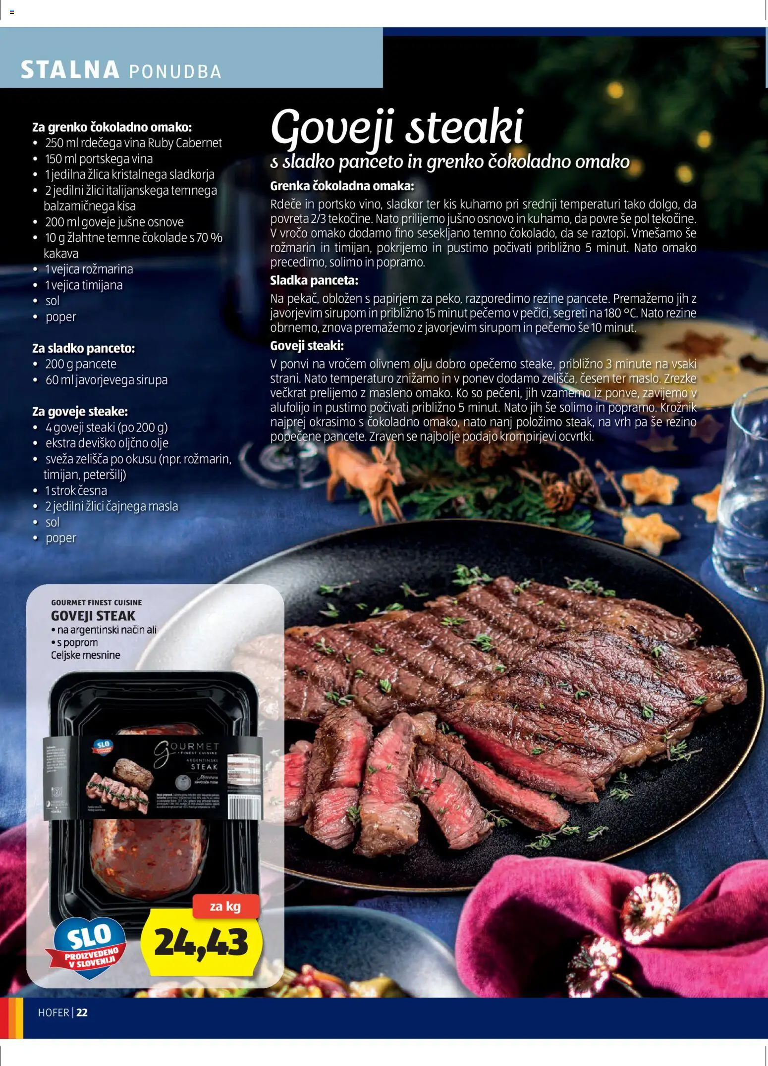 Hofer SI katalog | vrijedi od 11.12.2025 | Stranica: 22 | Proizvodi: Sol, Panceta