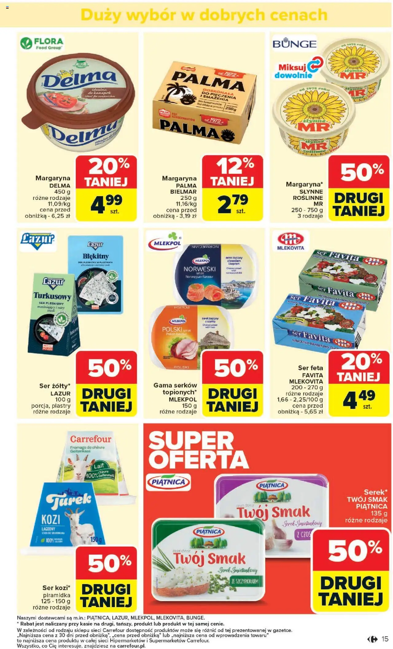 Carrefour Gazetka od 25.08.2025 | Strona: 17 | Produkty: Ser pleśniowy, Cream cheese, Serek, Margaryna