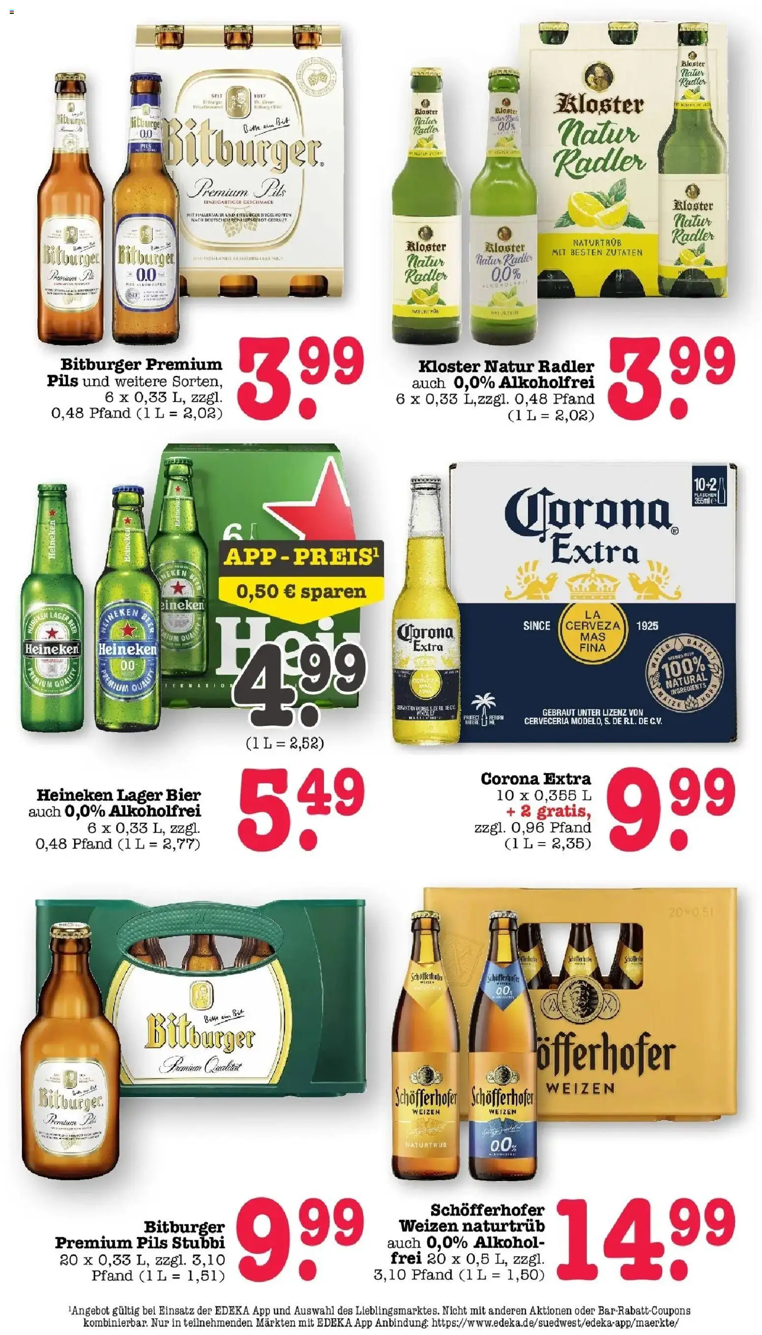 Edeka prospekt Offenbach	 – gültig ab 20.04.2026 | Seite: 42 | Produkte: Bitburger, Bier, Pils, Radler