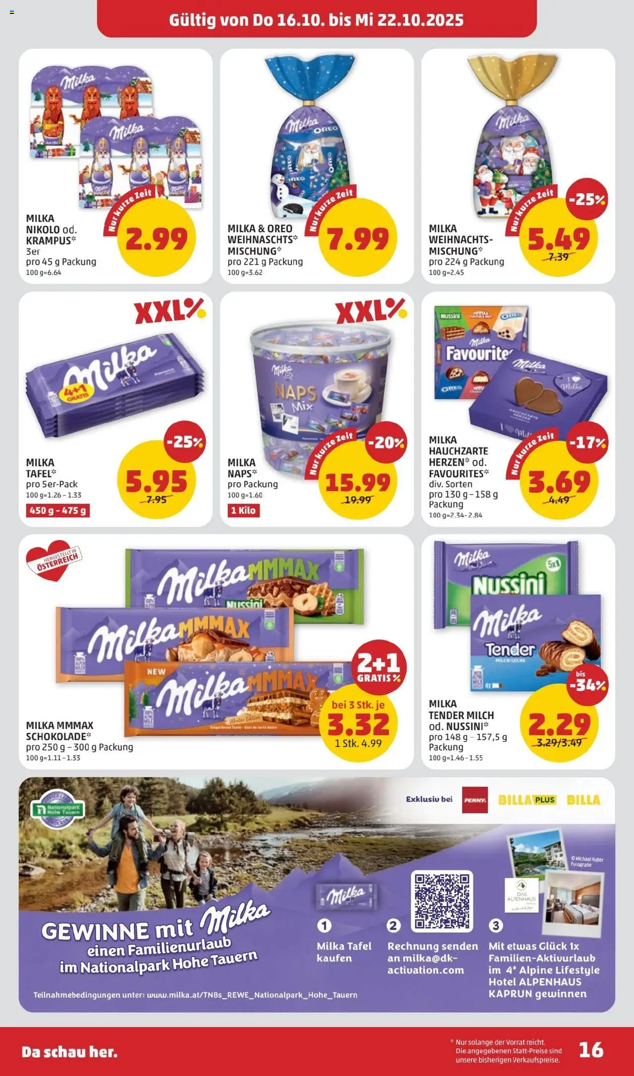 Penny Markt Flugblatt gültig ab 16.10.2025 | Seite: 16 | Produkte: Milch