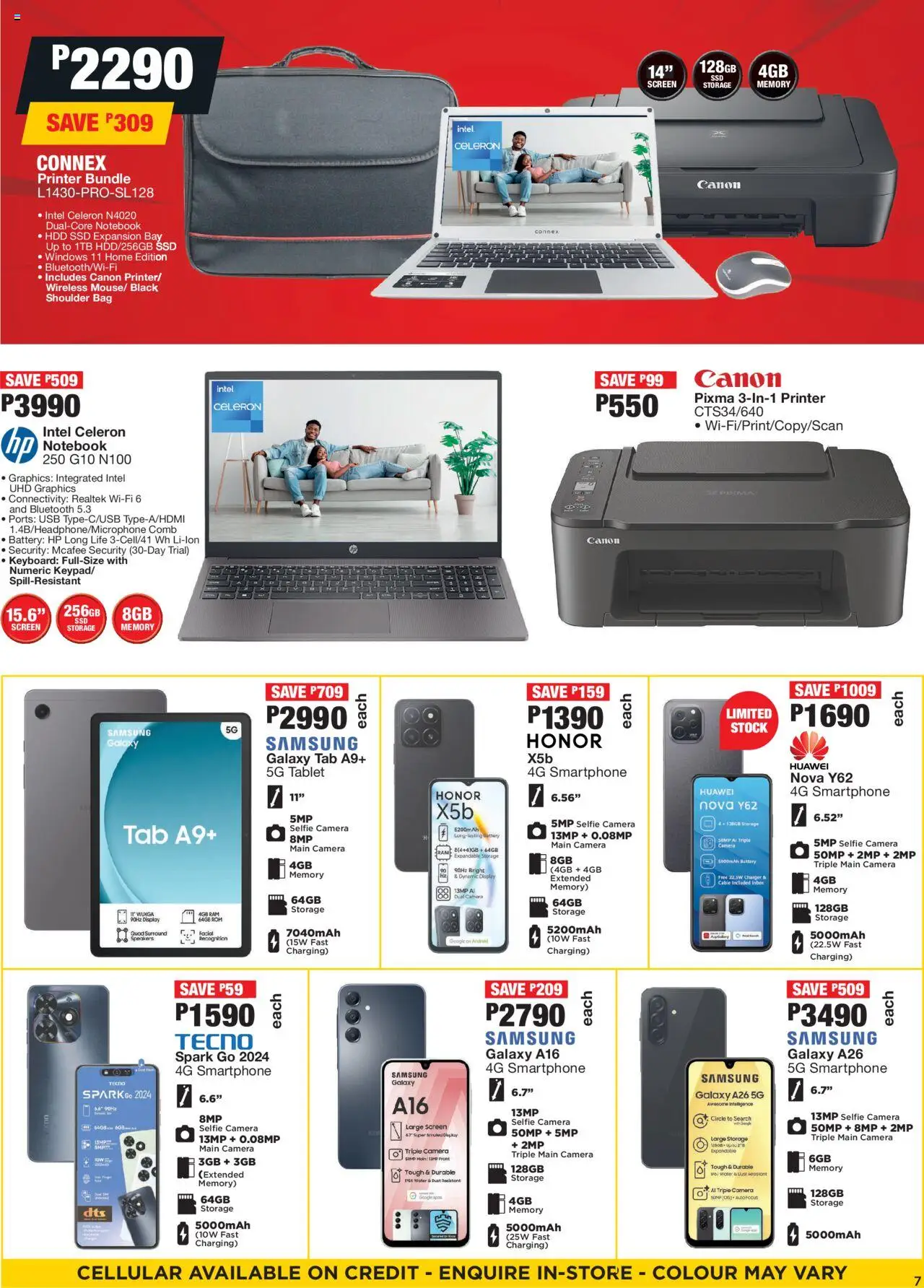 OK Furniture - Botswana Specials │ valid from 20.08.2025 | Page: 7 | Products: Smartphone, Battery, Stock, Water