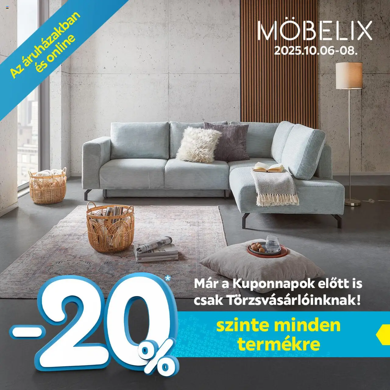 Möbelix akciós ujság - amely érvényes a következő dátumtól: 06.10.2025 | Oldal: 1