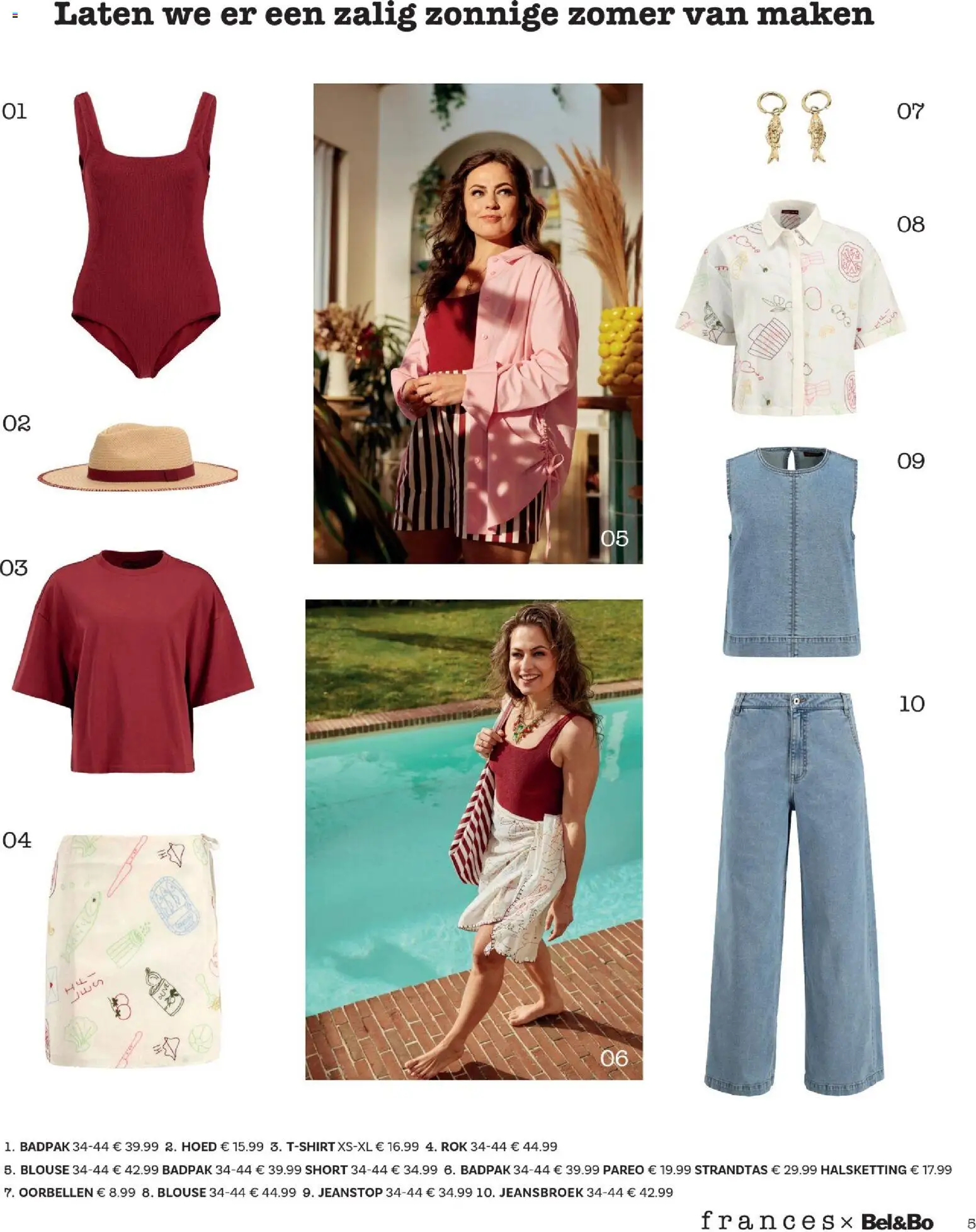 {H1} | Pagina: 5 | Producten: Jeansbroek, Oorbellen, Halsketting, Blouse