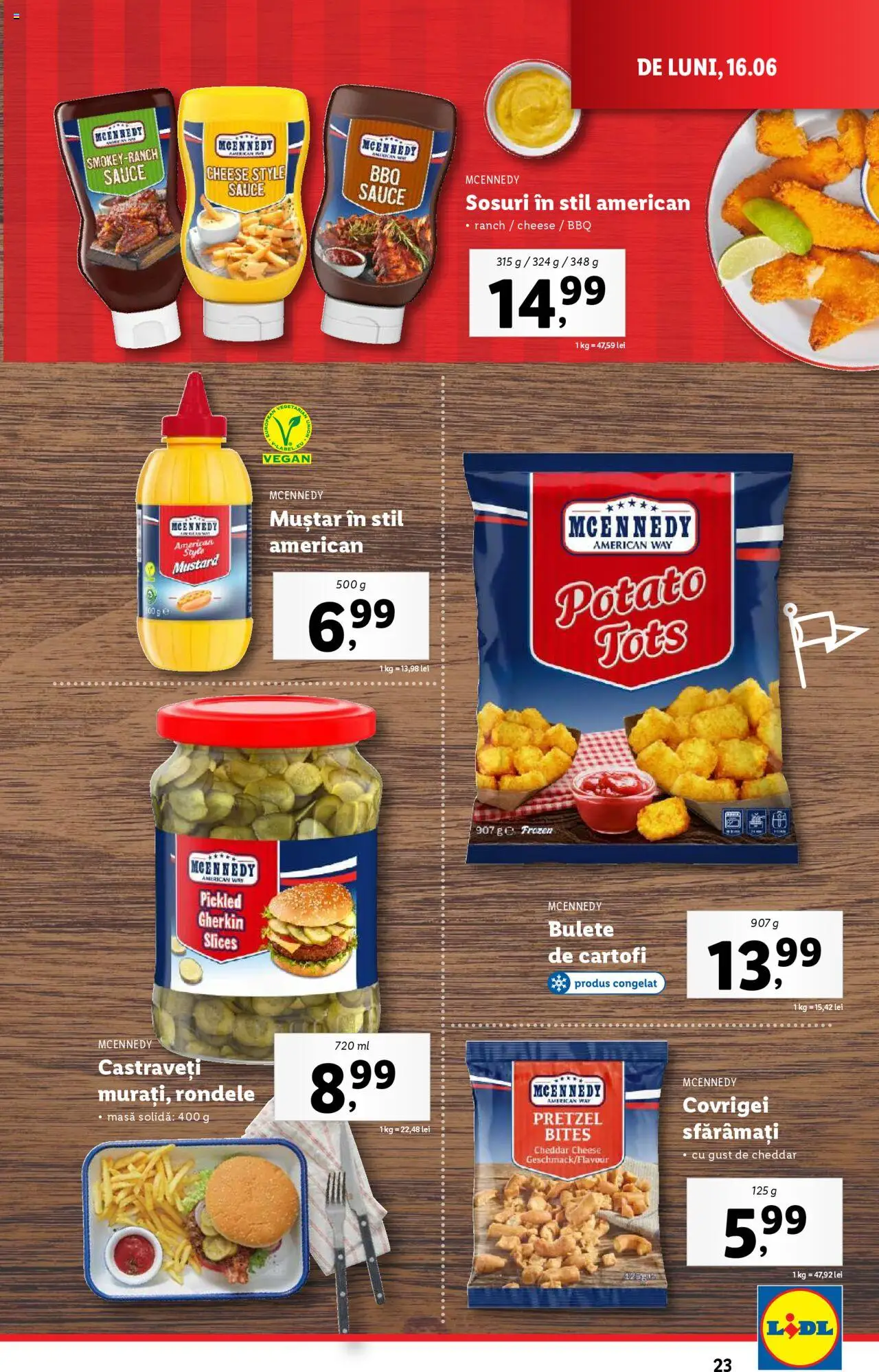 Catalog Lidl – valabil de la 16.06.2025 | Pagină: 23 | Produse: Delgeç, Masă, Covrigei, Cartofi