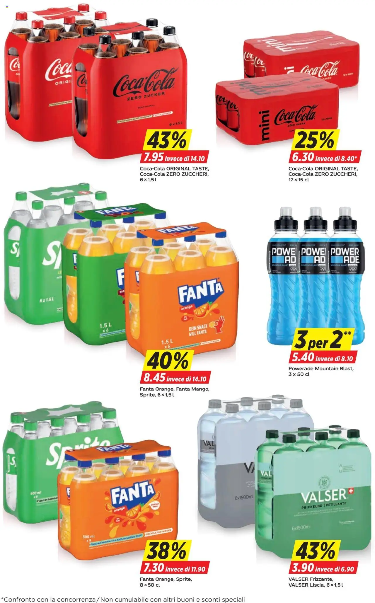 Denner Aktionen IT – gültig ab 09.09.2025 | Seite: 17 | Produkte: Coca Cola, Fanta, Sprite, Zucker