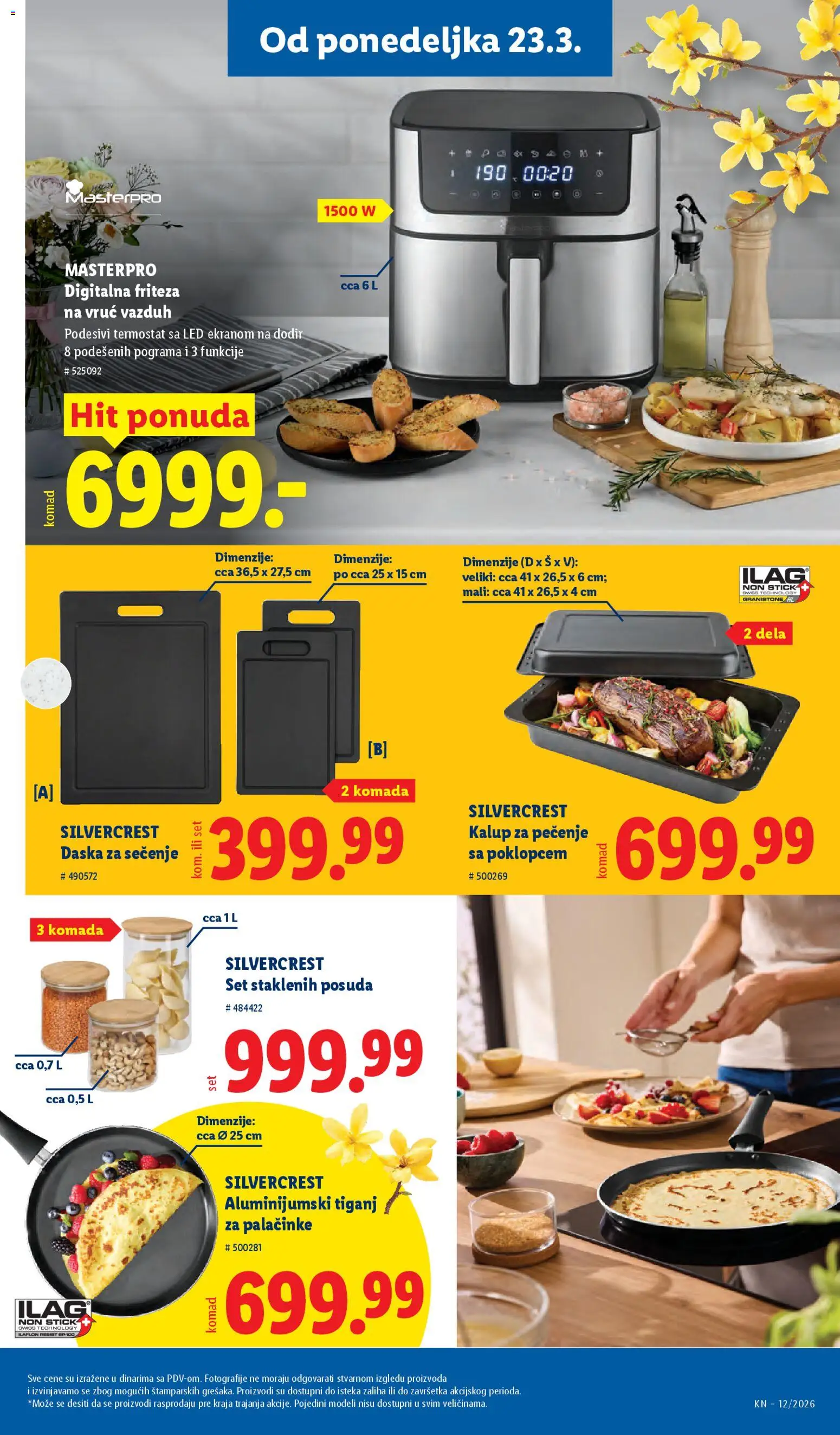 Lidl katalog - važi od 19.03.2026 | Strana: 73 | Proizvode: Daska za sečenje, Silvercrest, Friteza, Tiganj