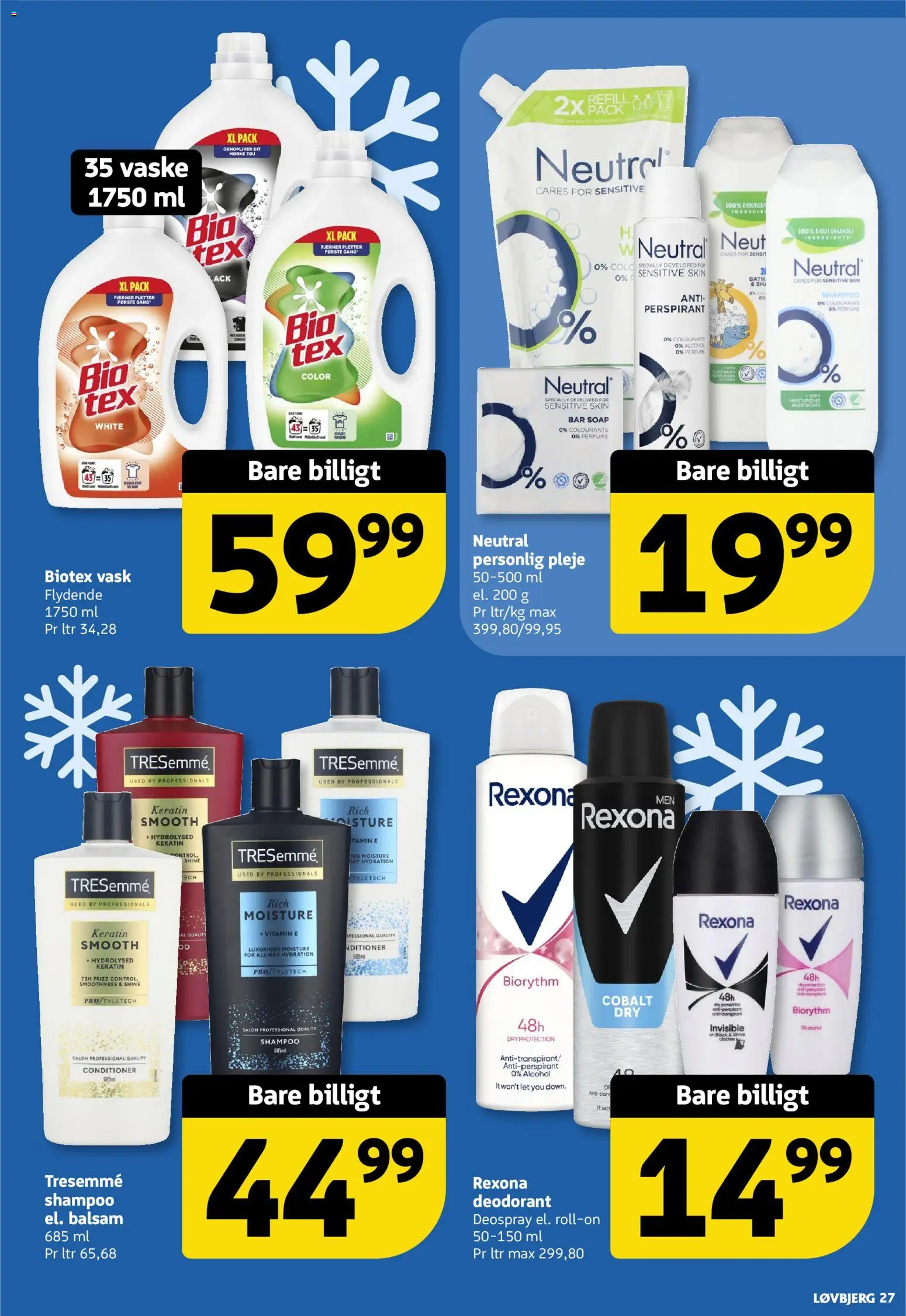 Løvbjerg tilbudsavis – gyldig fra 20.02.2026 | Side: 27 | Produkter: Shampoo, Balsam, Deodorant, Tøj