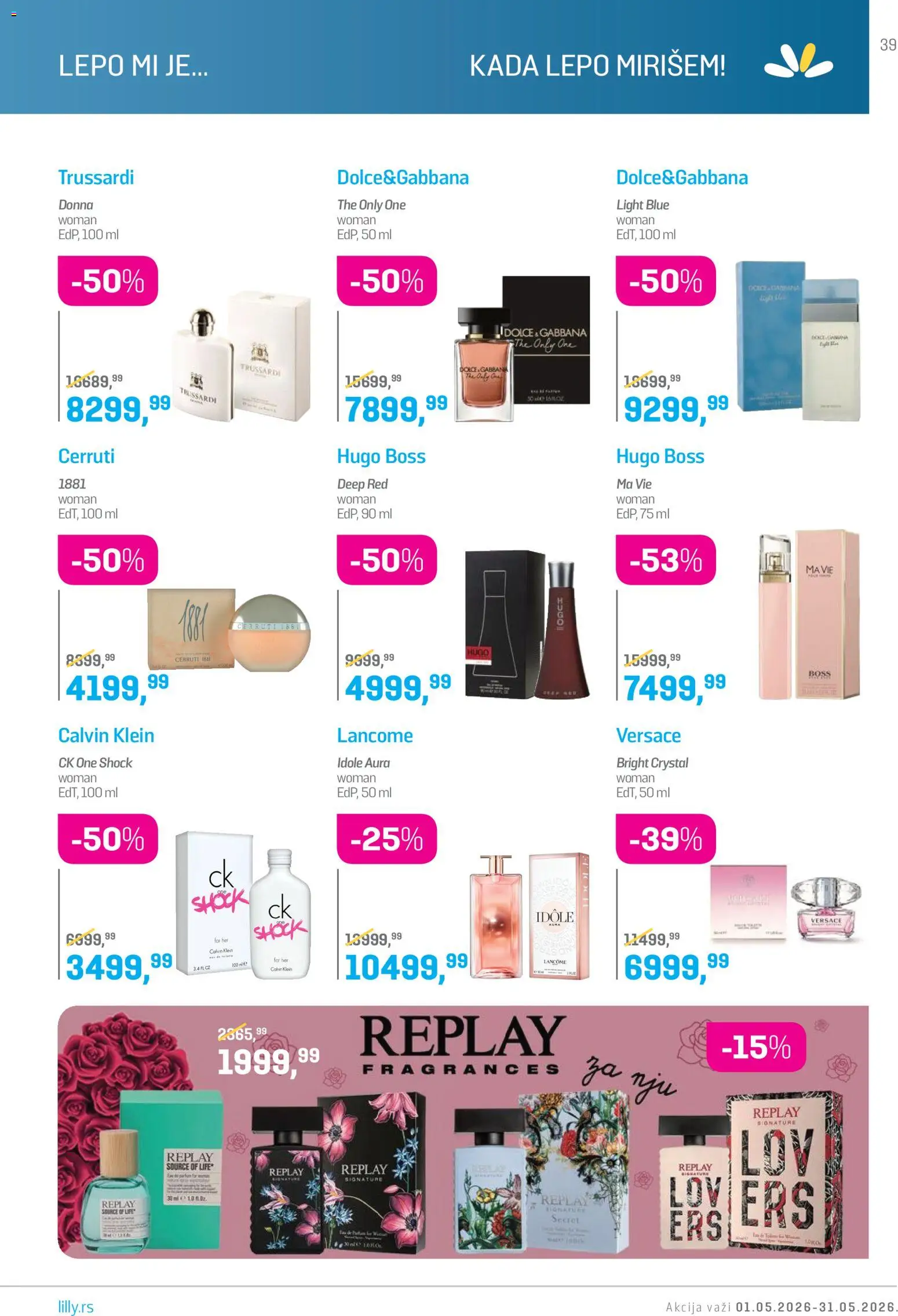 Lilly drogerie katalog - važi od 01.05.2026 | Strana: 39 | Proizvode: Hugo