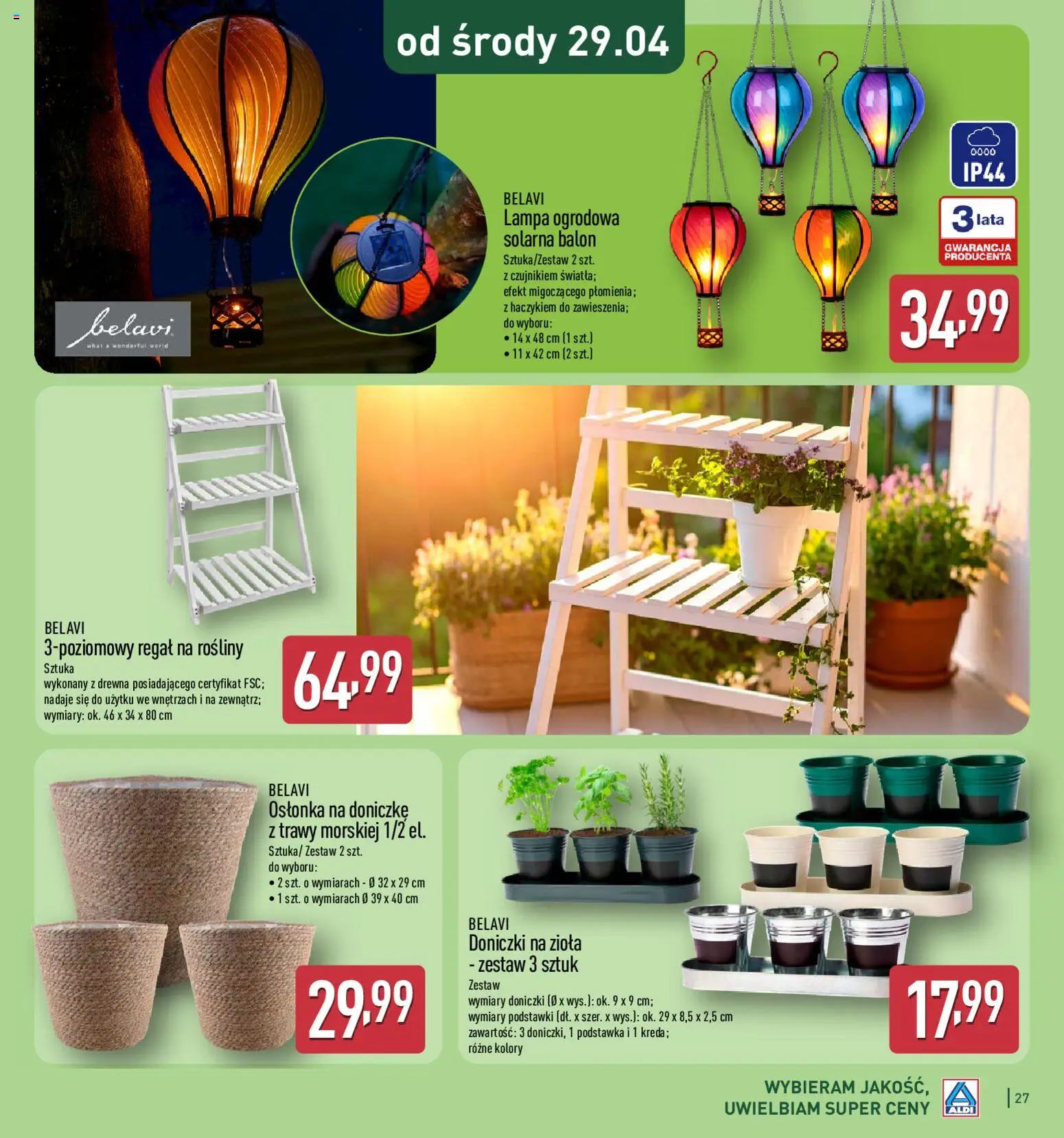 Aldi Polsko katalog od 25.02.2026 | Strana: 27 | Produkty: Regál, Lampa, Balón