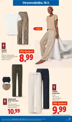 ESMARA MEN Muške chino hlače, Komad. Visoki udio pamuka i elastansko vlakno (LYCRA®). Veličine: 48-58 (M-XL) - Pregled kataloga iz trgovine Lidl, vrijedi od 16.03.2026 | Stranica: 23