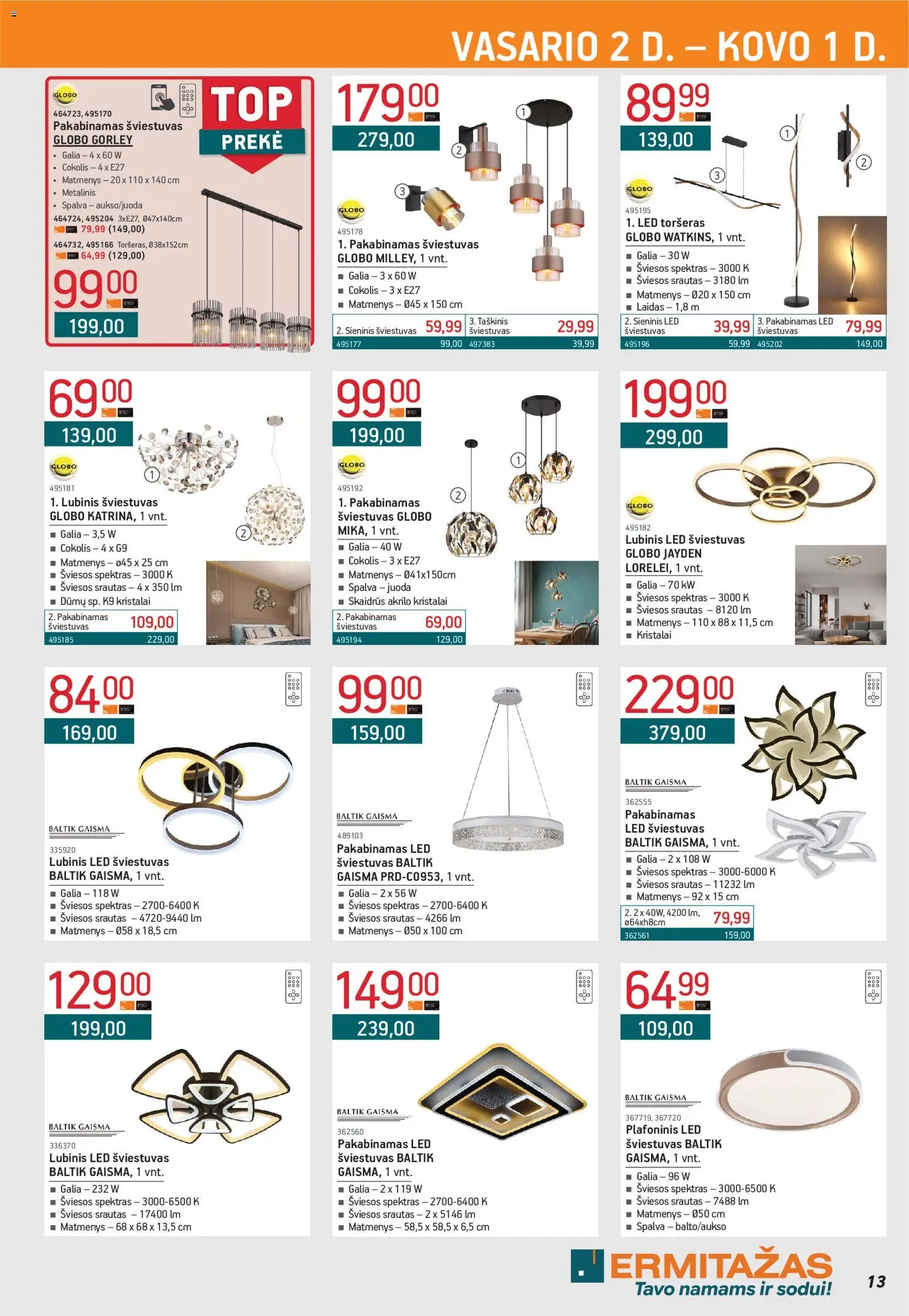 ERMITAŽAS akcijos nuo 02.02.2026 | Puslapis: 13 | Prekių: Toršeras