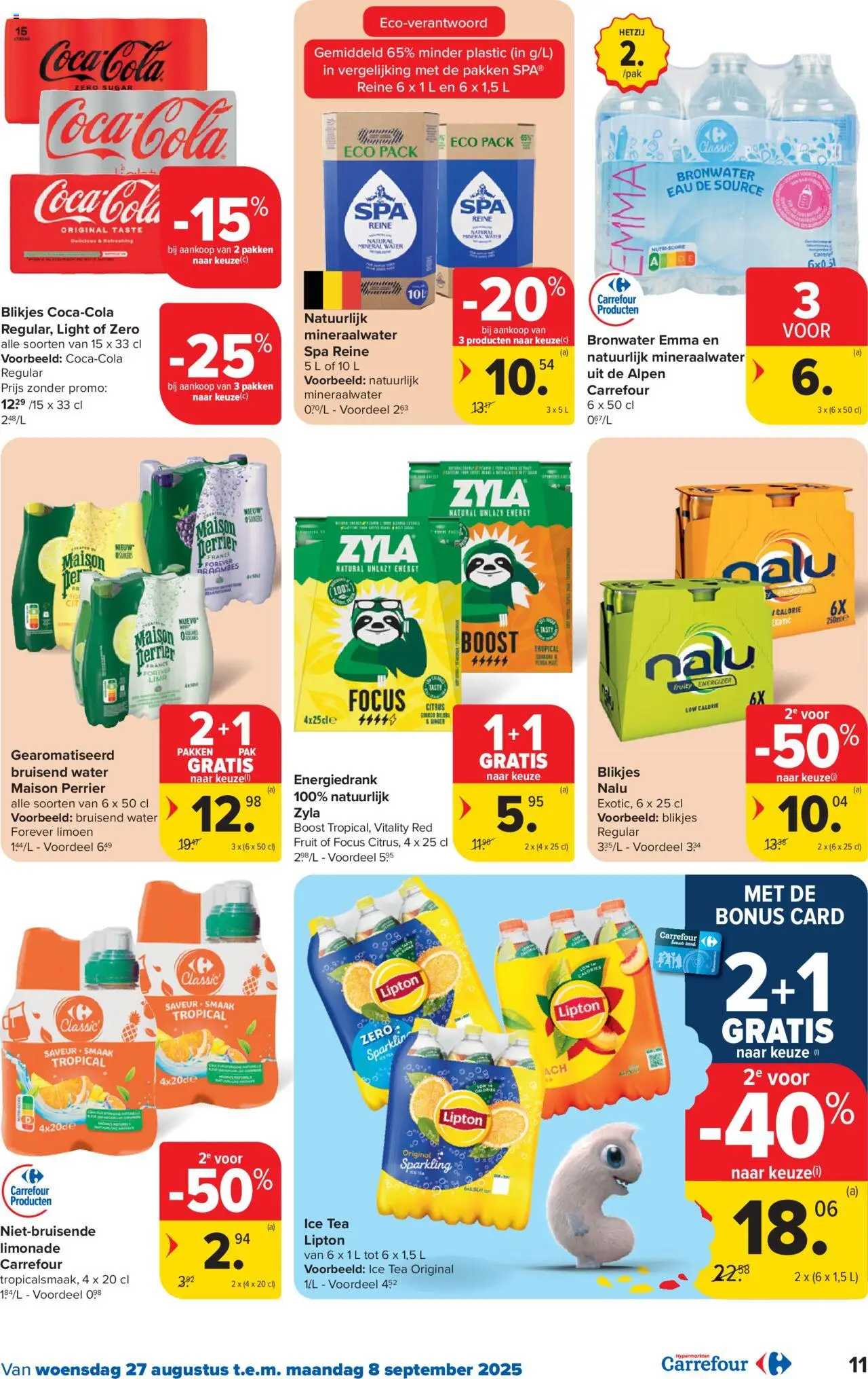  | Pagina: 11 | Producten: Limonade, Boost, Limoen, Mineraalwater