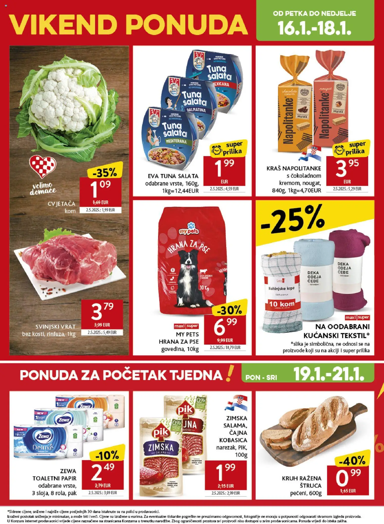 Konzum HR akciós ujság - amely érvényes a következő dátumtól: 14.01.2026 | Oldal: 48 | Termékek: Saláta