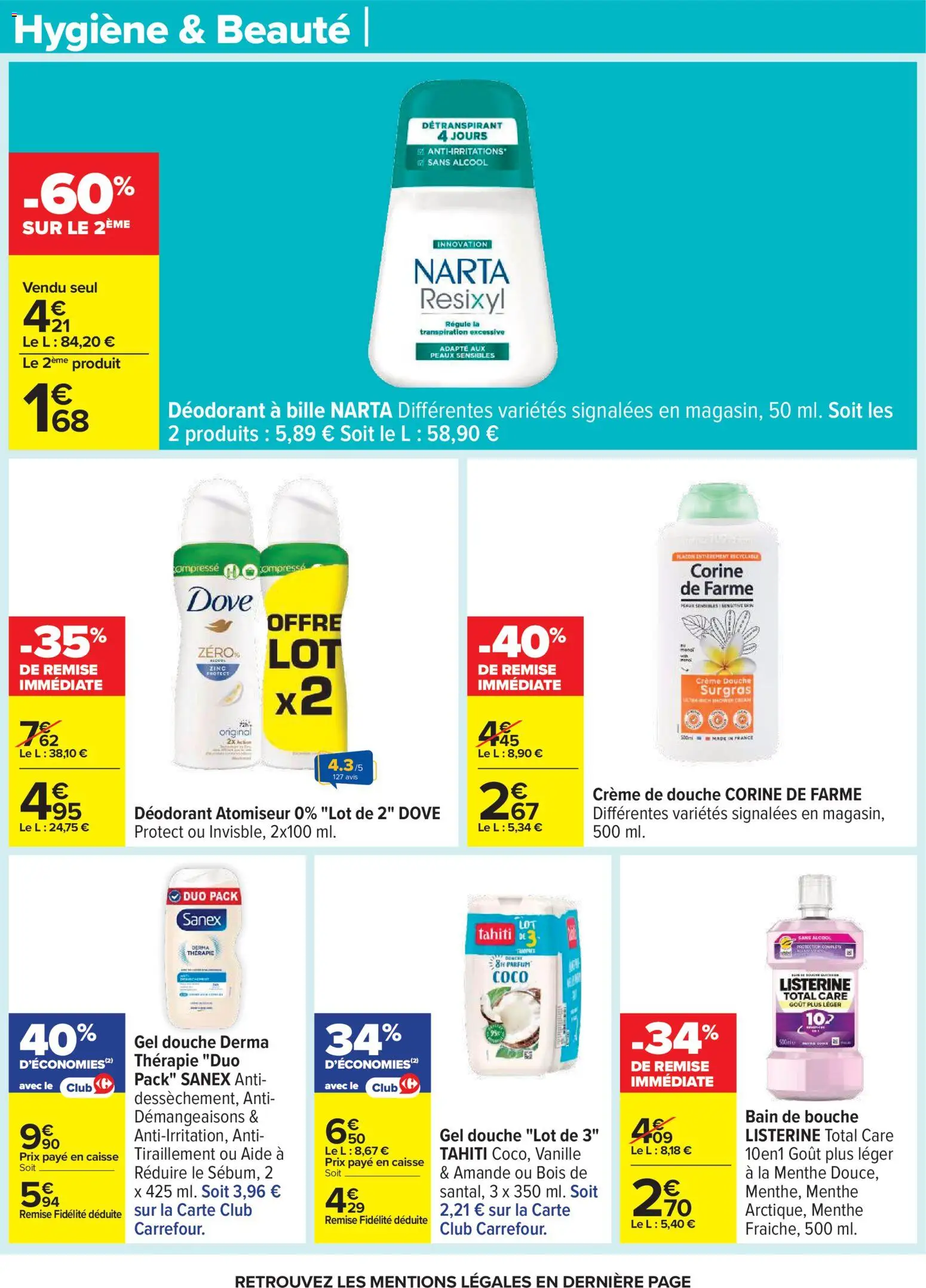 {H1} | Page: 65 | Produits: Amande, Alcool, Menthe, Parfum