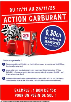 Cora - Action carburant cora Rocourt - Voorbeeld van een folder van Cora, geldig van 17.11.2025