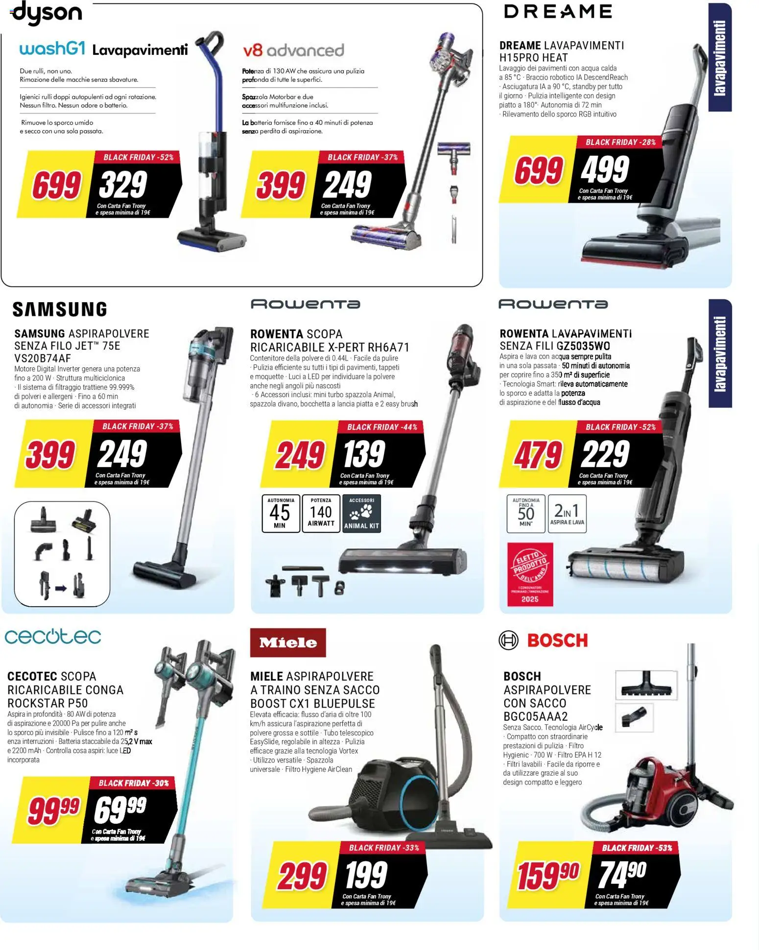 Volantino Trony del 25.11.2025 | Pagina: 26 | Prodotti: Tubo, Miele, Fan, Batteria