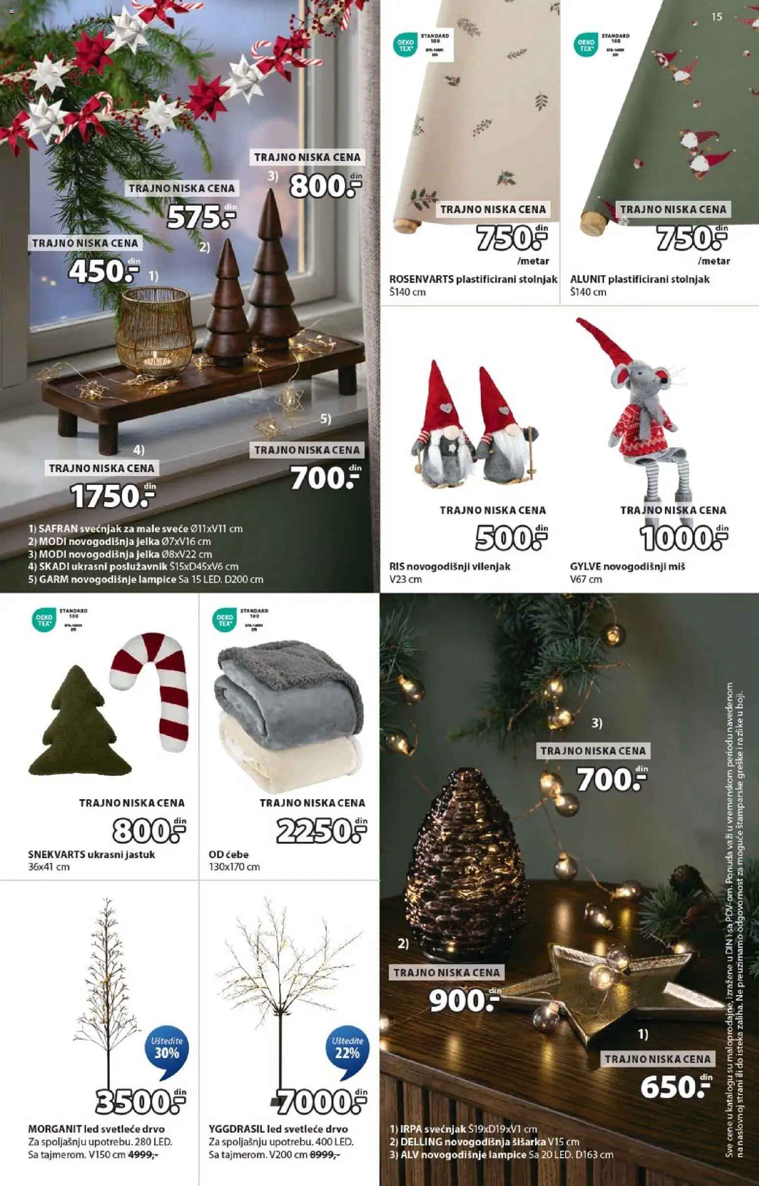Jysk katalog - važi od 29.10.2025 | Strana: 15 | Proizvode: Jastuk, Ćebe, Miš, Svetleće Drvo