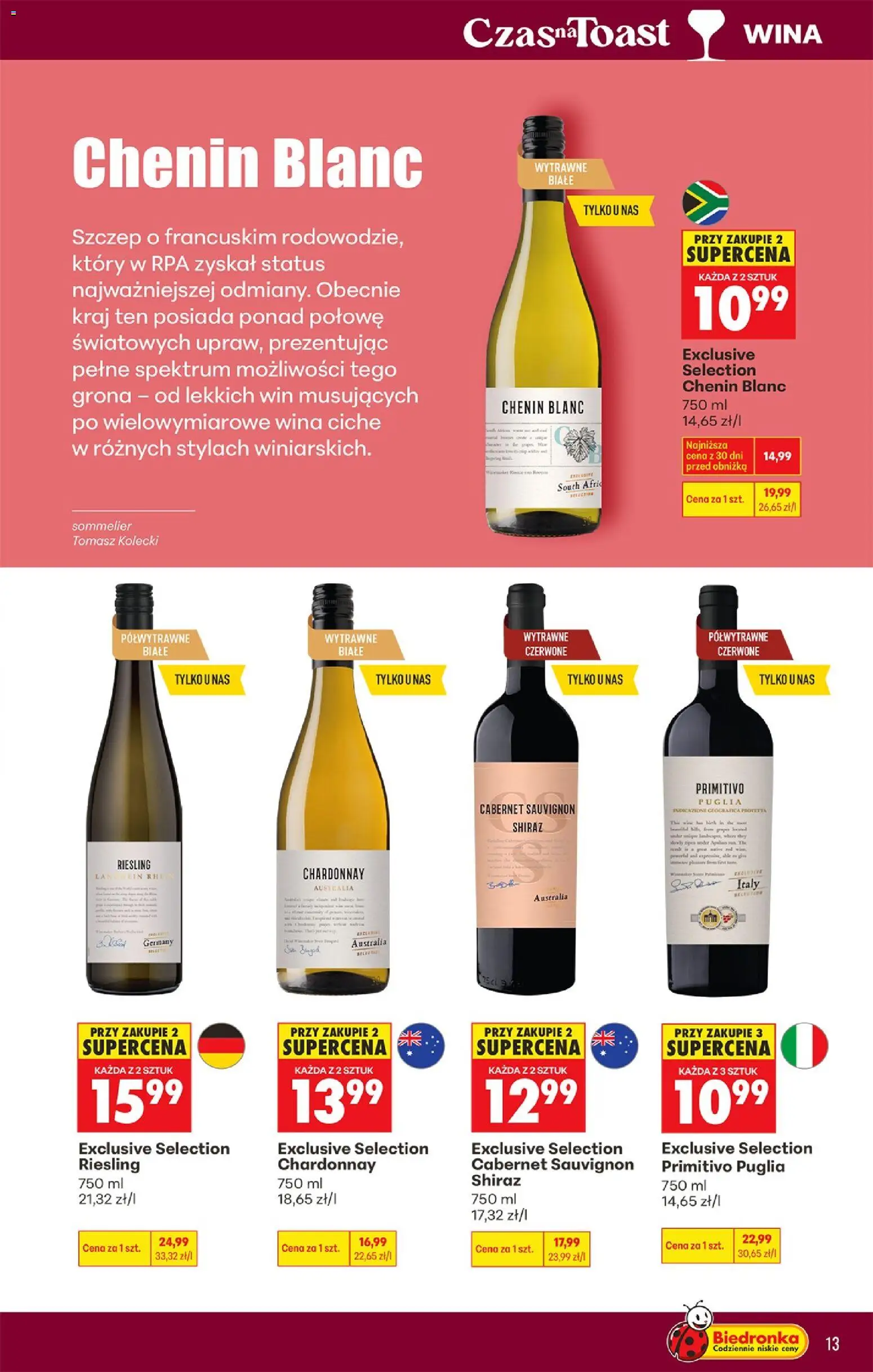 Biedronka gazetka - Czas na toast od 20.04.2026 | Strona: 13