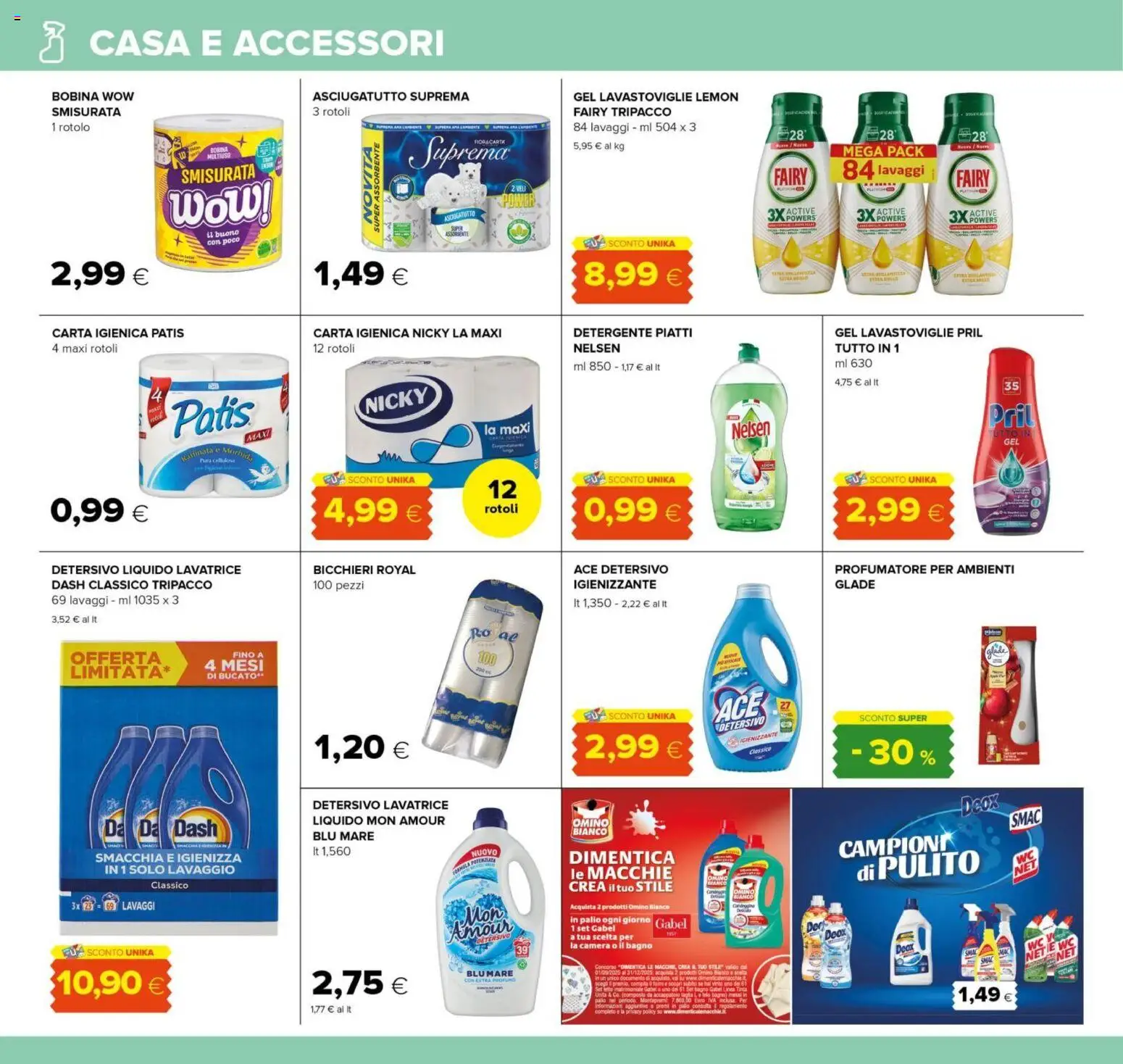 Volantino Oasi del 01.12.2025 | Pagina: 28 | Prodotti: Lavatrice, Lavastoviglie, Letto, Bagno