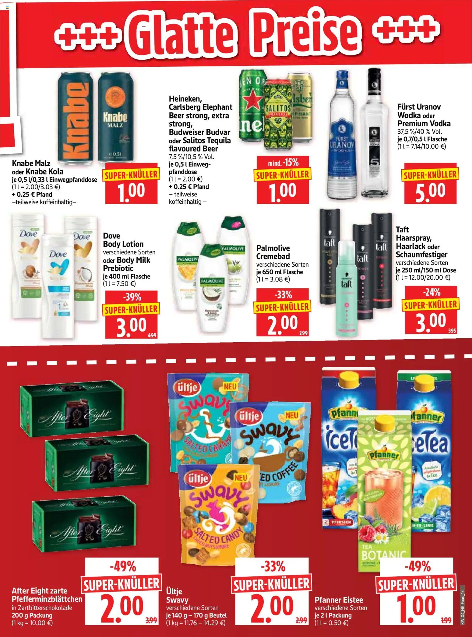 HERKULES Prospekt 	 – gültig ab 19.01.2026 | Seite: 15 | Produkte: Carlsberg, Budweiser, Vodka, Wodka