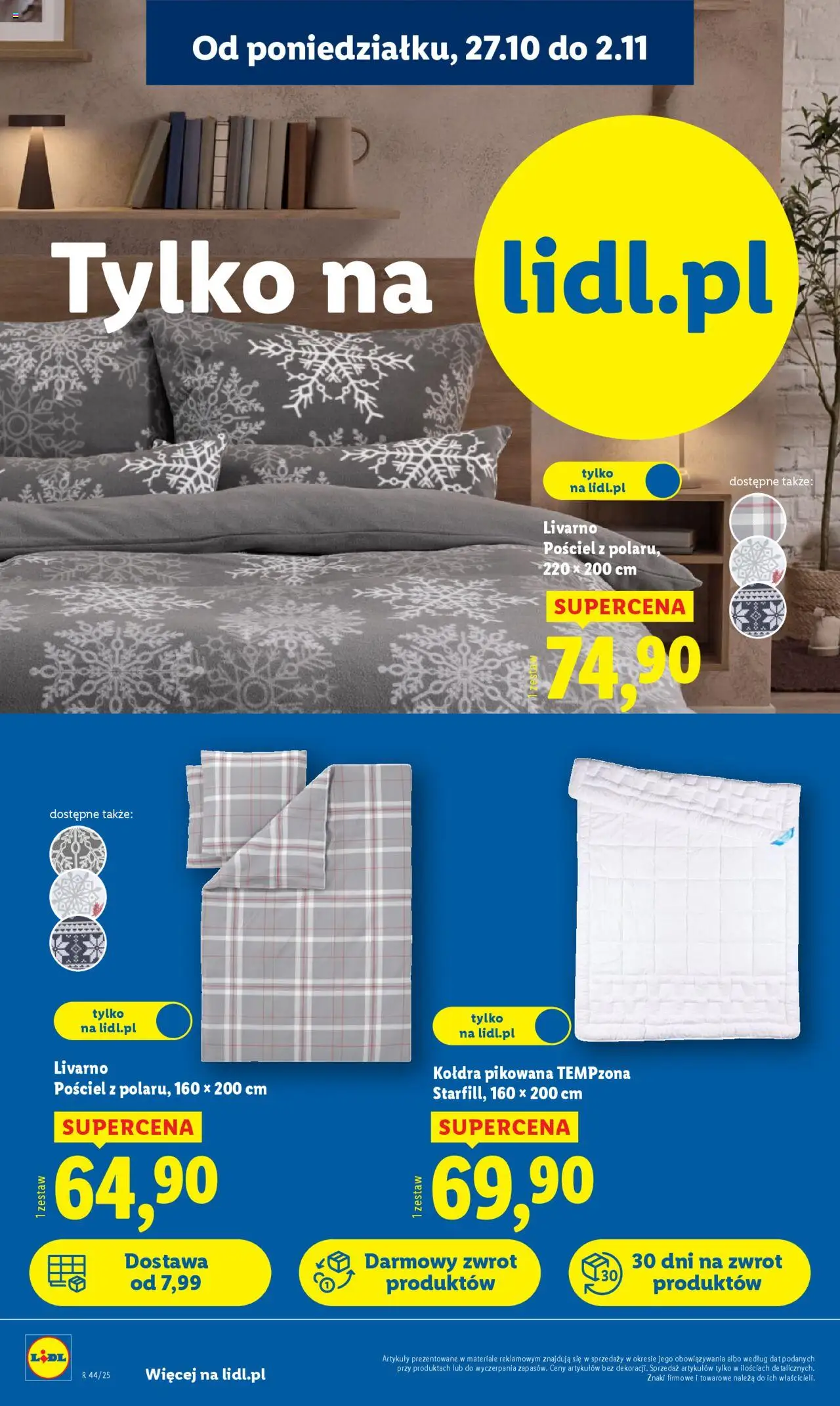 Lidl Katalog od 27.10.2025 | Strona: 6 | Produkty: Pościel, Kołdra