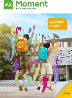 AVA - Back to School - Voorbeeld van een folder van AVA, geldig van 29.07.2025