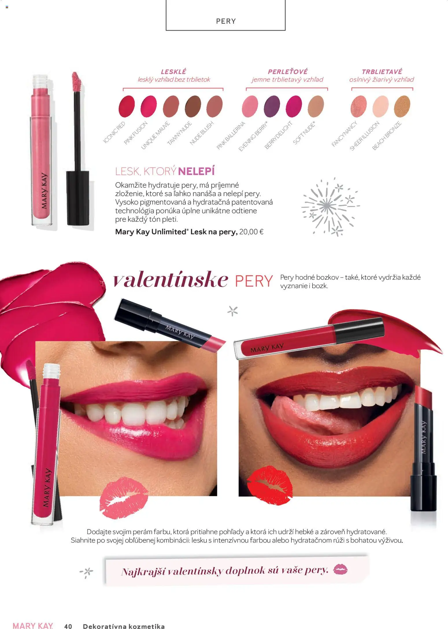 Nové Mary Kay akcie – leták je platný od 01.01.2026 | Strana: 40 | Produkty: Božkov
