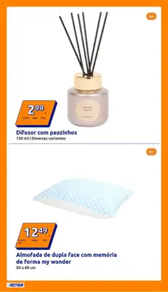 Action folheto │ válido de 13.08.2025 | Página: 11 | Produtos: Almofada, Difusor