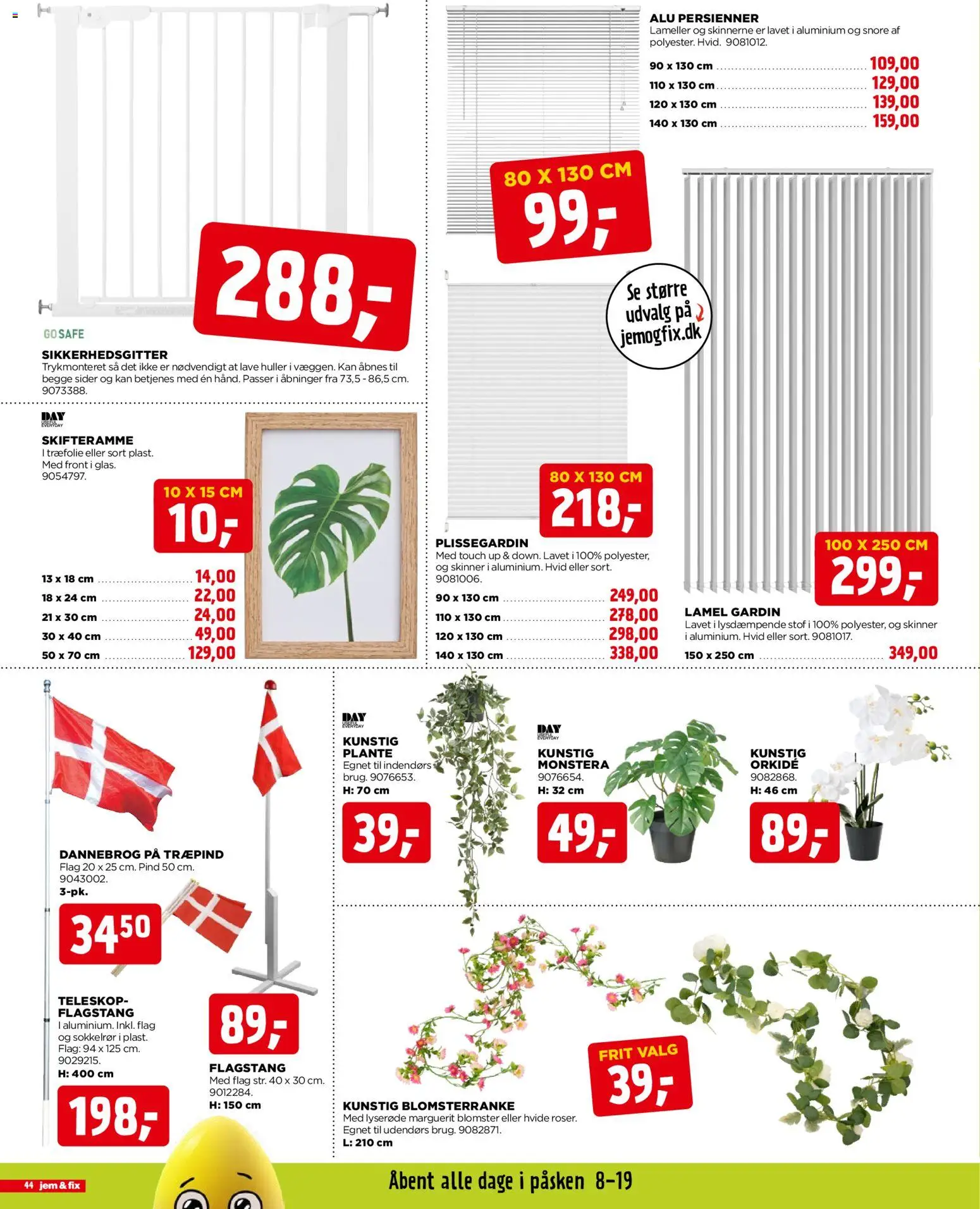 Jem & fix tilbudsavis – gyldig fra 29.03.2026 | Side: 44 | Produkter: Stof, Persienner, Plisségardin