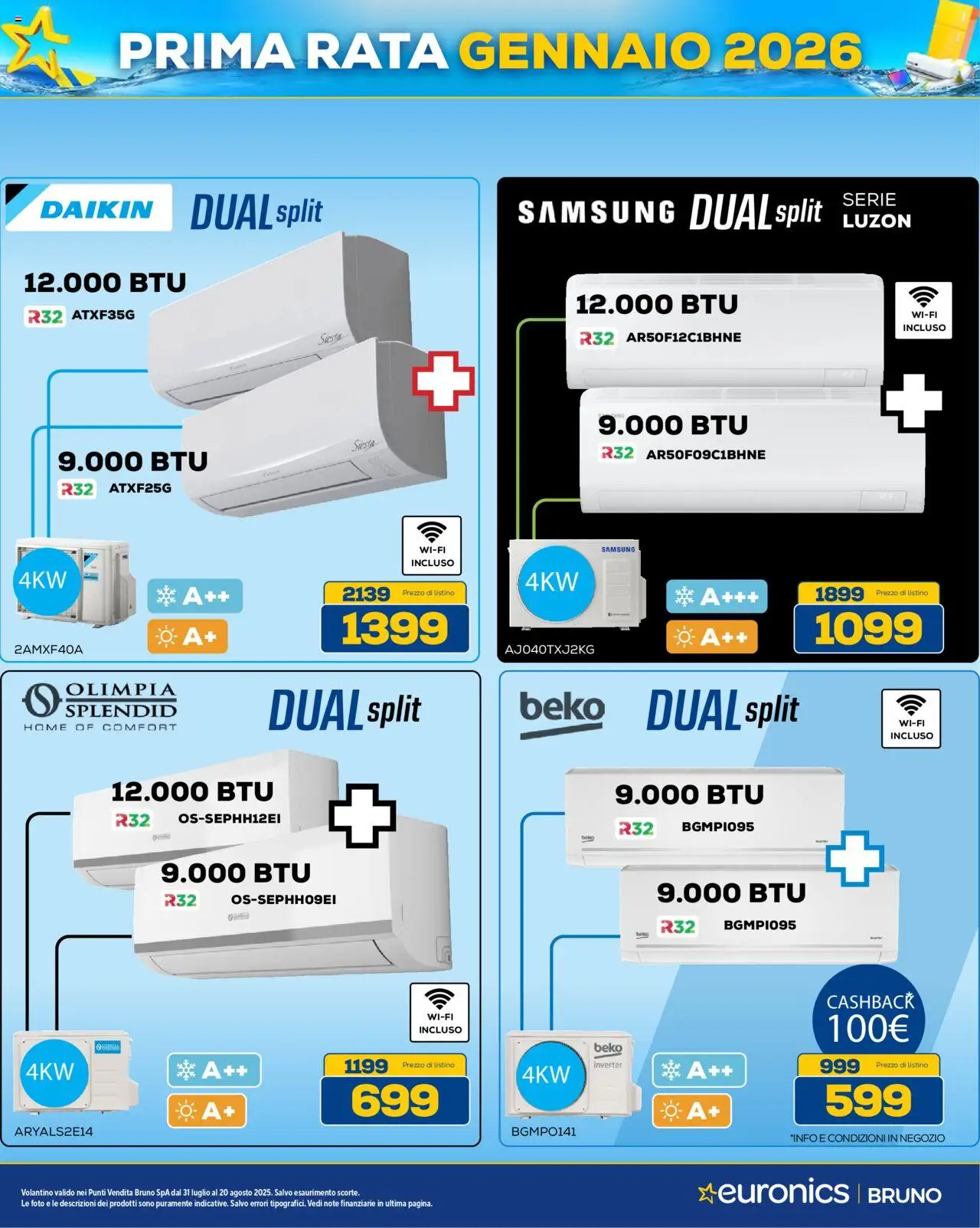 Volantino Euronics del 31.07.2025 | Pagina: 21 | Prodotti: Samsung