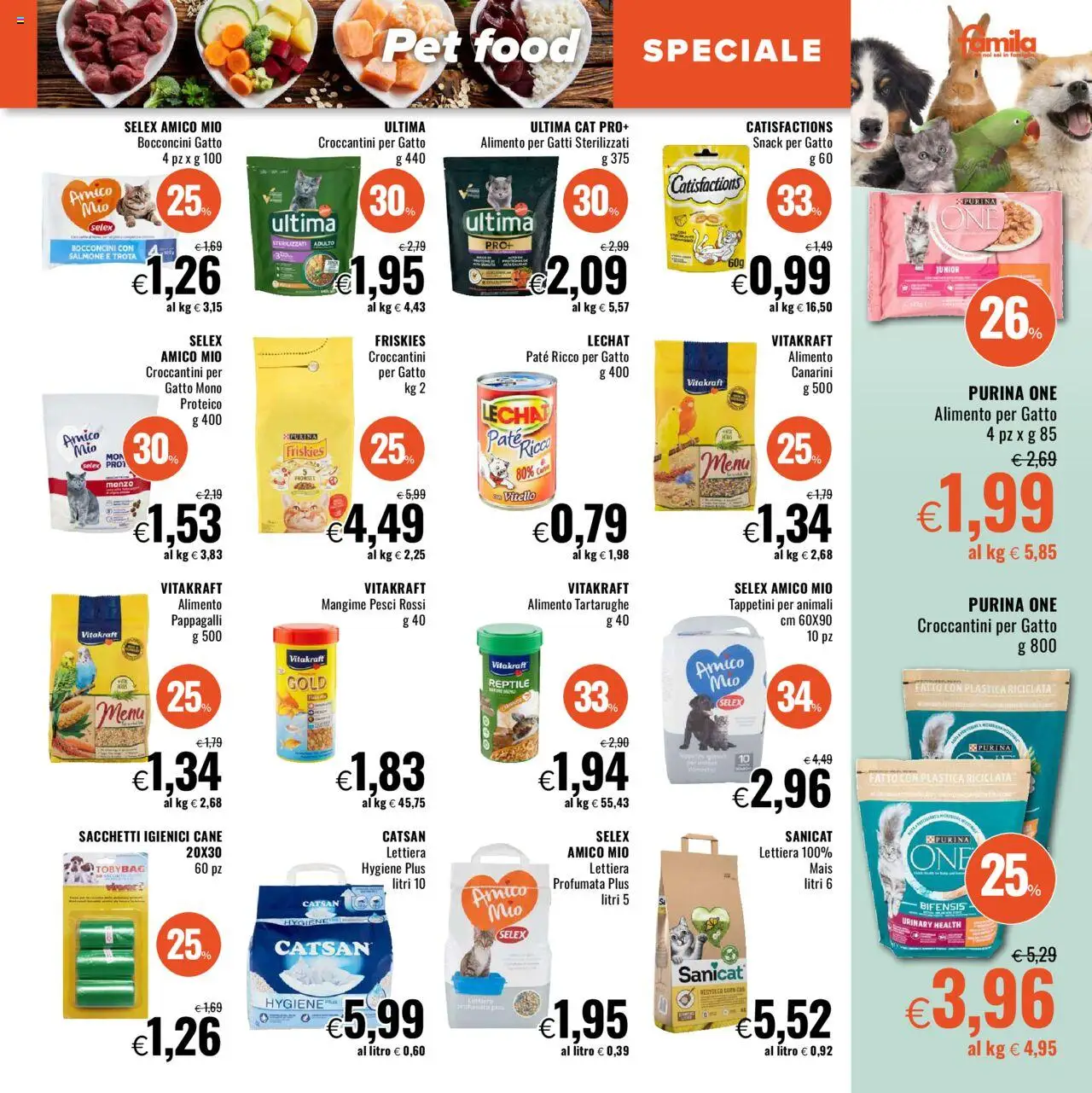 Volantino Famila del 16.10.2025 | Pagina: 21 | Prodotti: Paté, Salmone, Manzo, Mais