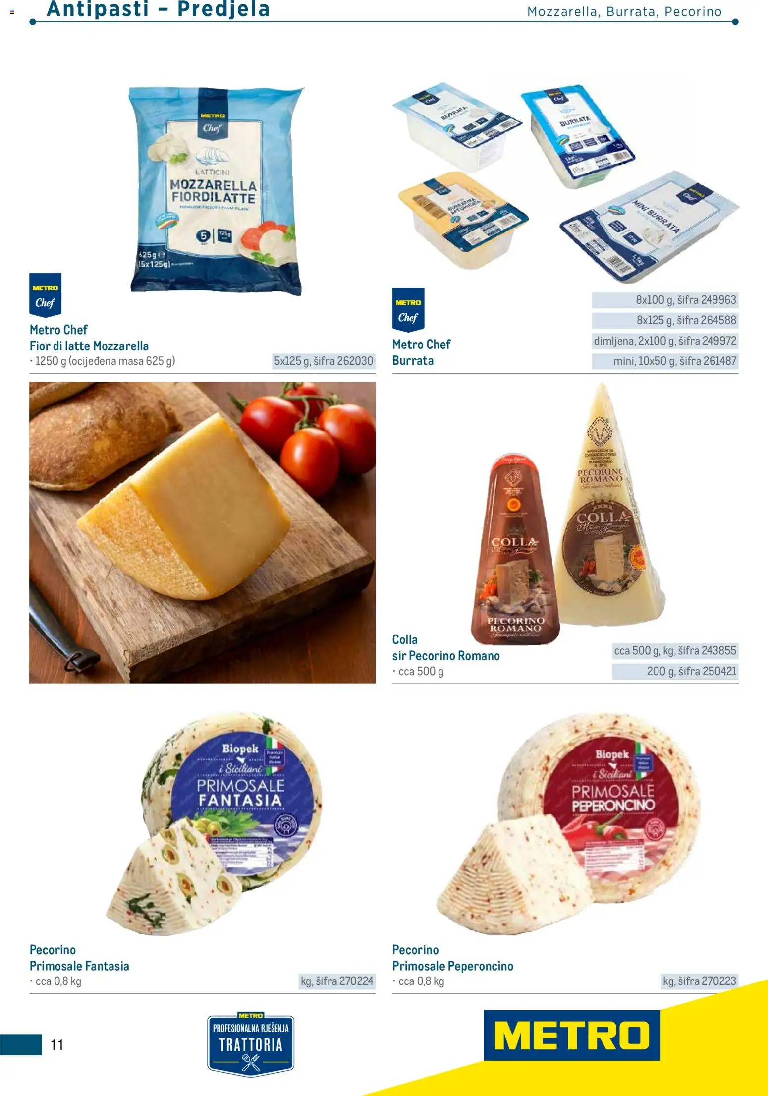 Metro katalog | vrijedi od 05.03.2026 | Stranica: 11 | Proizvodi: Mozzarella, Sir