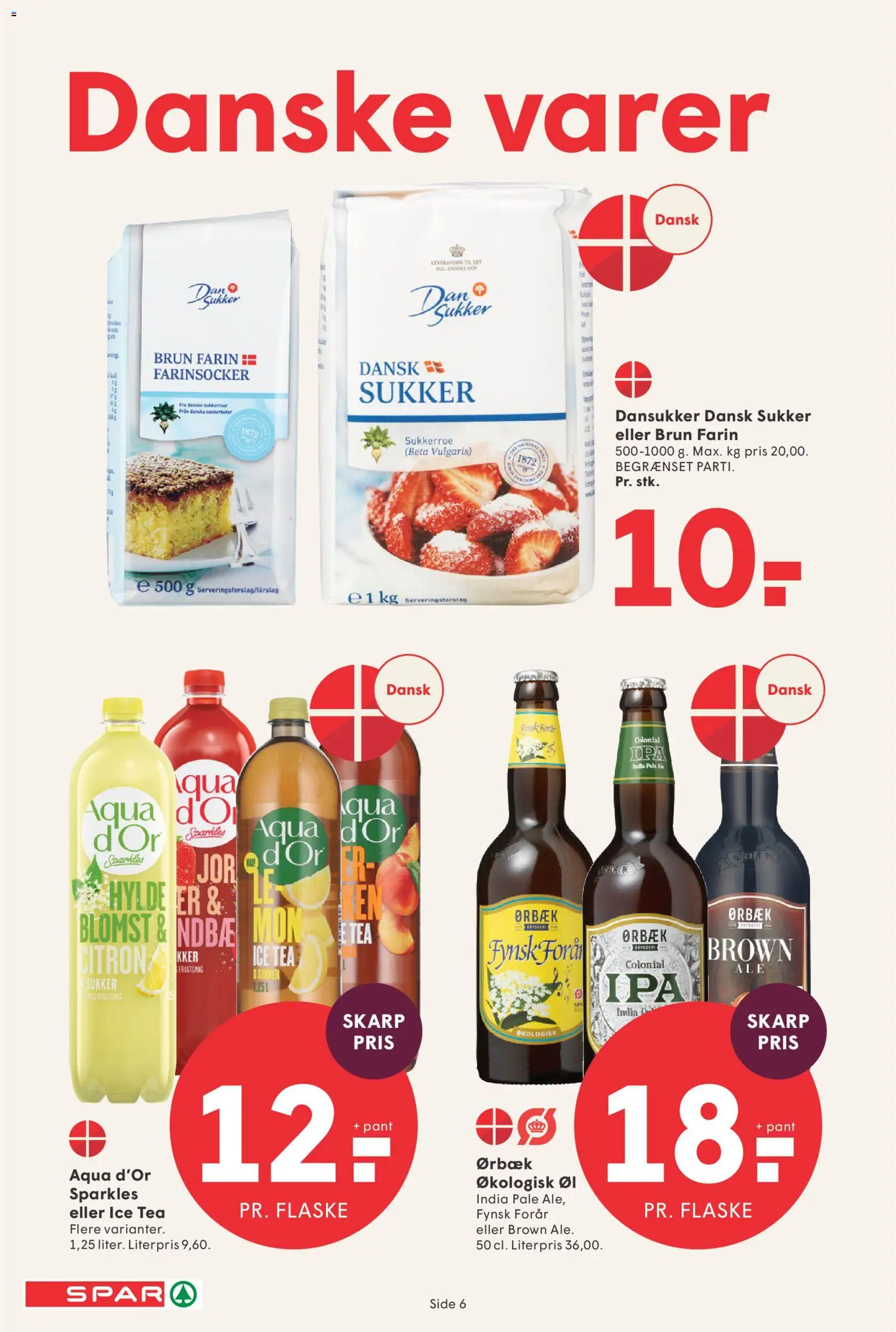 Spar tilbudsavis – gyldig fra 27.02.2026 | Side: 6 | Produkter: Øl, Brun farin, Hylde, Sukker