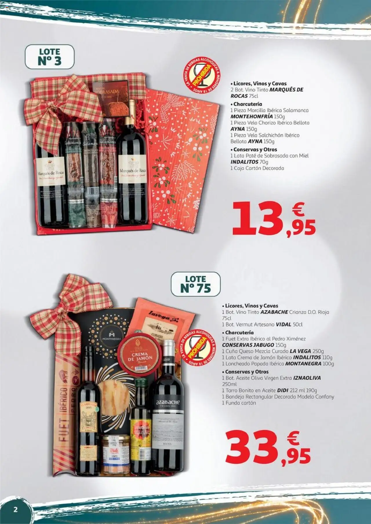 Alcampo - Alicante y Murcia │ válido desde el 06.11.2025 | Página: 2 | Productos: Ψηφιακή κάμερα, Vino, Bandeja, Sobrasada