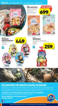 Aldi akciós ujság - amely érvényes a következő dátumtól: 18.09.2025 | Oldal: 28 | Termékek: Joghurt
