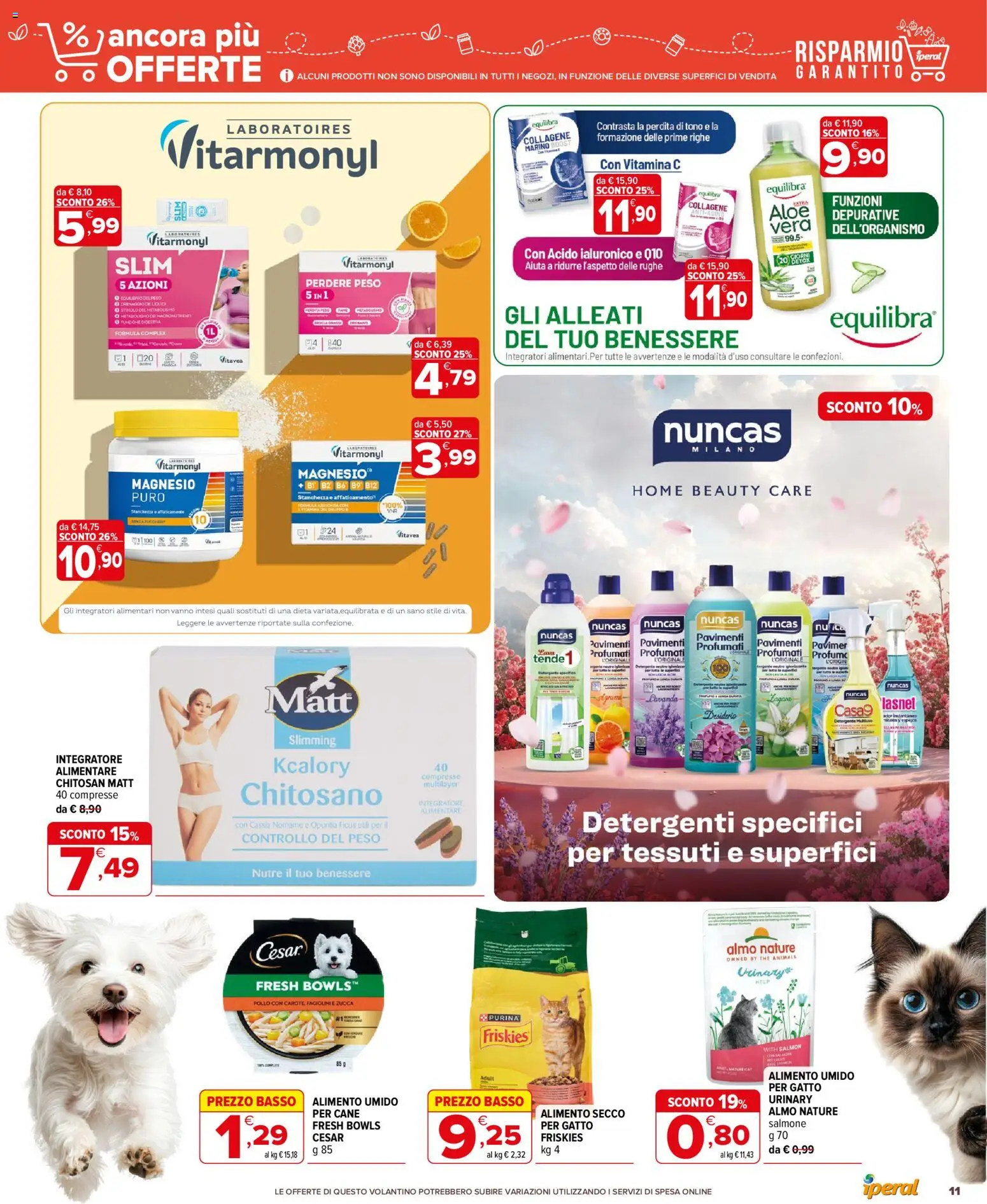 Volantino Iperal del 22.04.2026 | Pagina: 11 | Prodotti: Salmone, Zucca, Integratore alimentare, Profumo