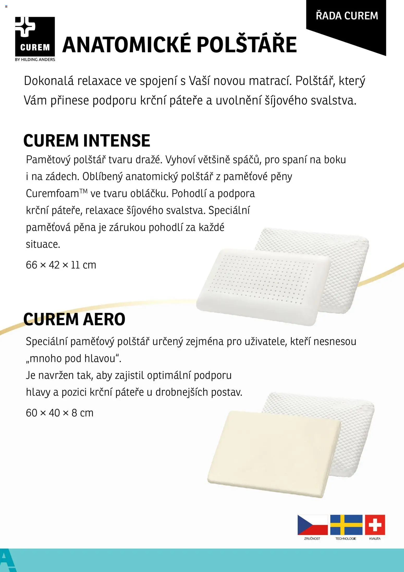 ASKO nábytek leták - Matrace Curem od 01.01.2026 | Strana: 10 | Produkty: Polštáře, Polštář