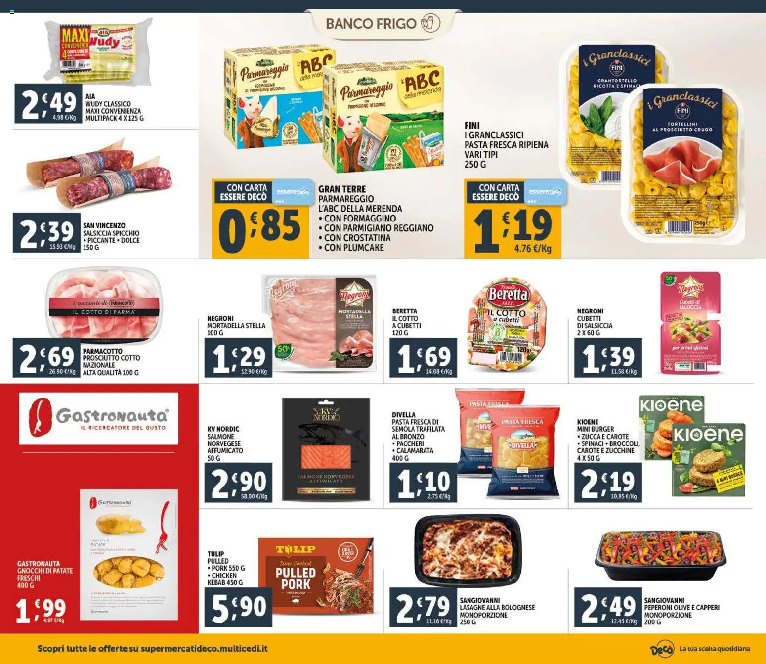 Volantino Decò del 09.01.2026 | Pagina: 10 | Prodotti: Patate, Spinaci, Parmigiano reggiano, Gnocchi