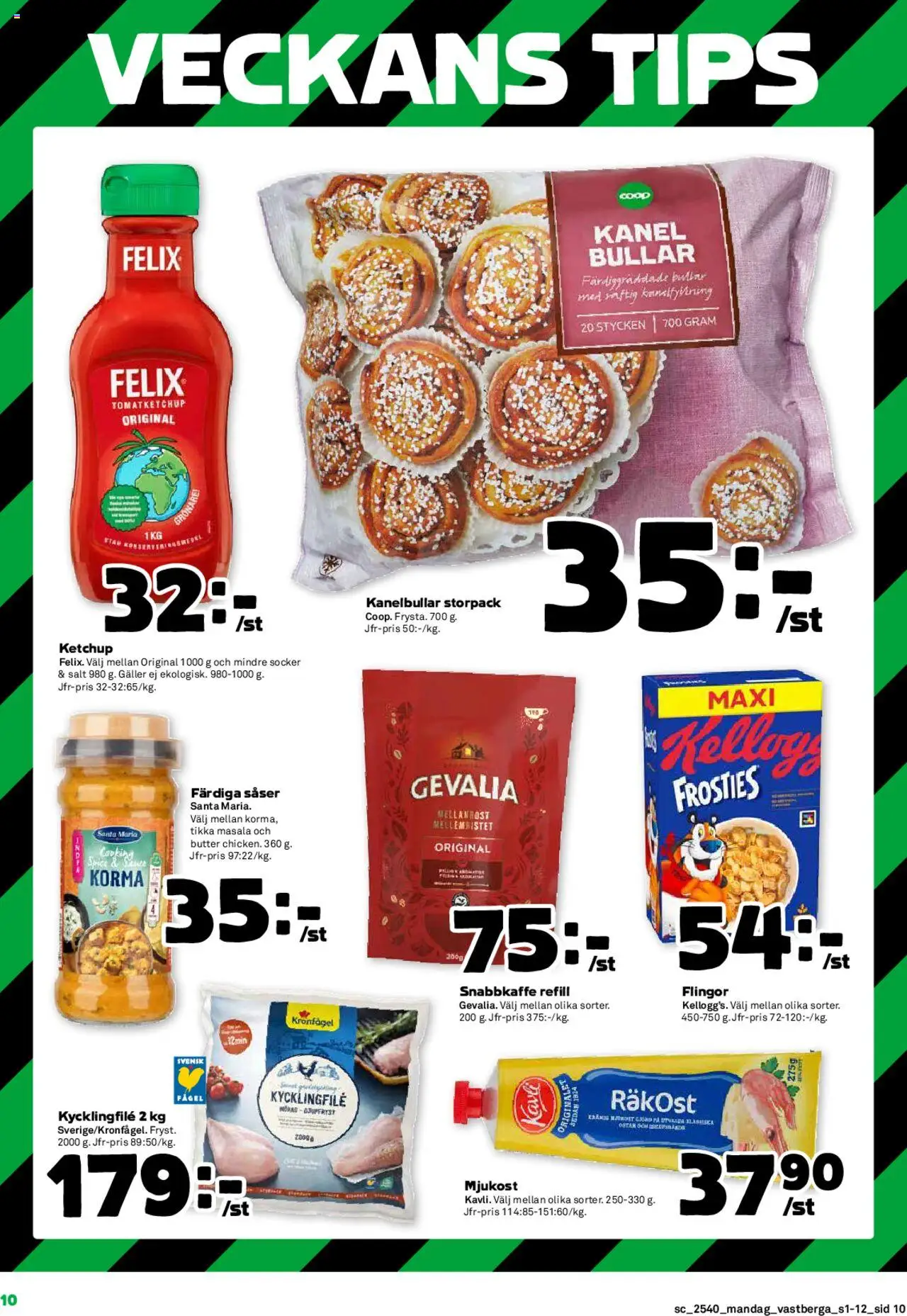 Coop Forum reklamblad aktuell från 29.09.2025 | Sida: 10 | Produkter: Salt, Räkost, Kanel, Ketchup