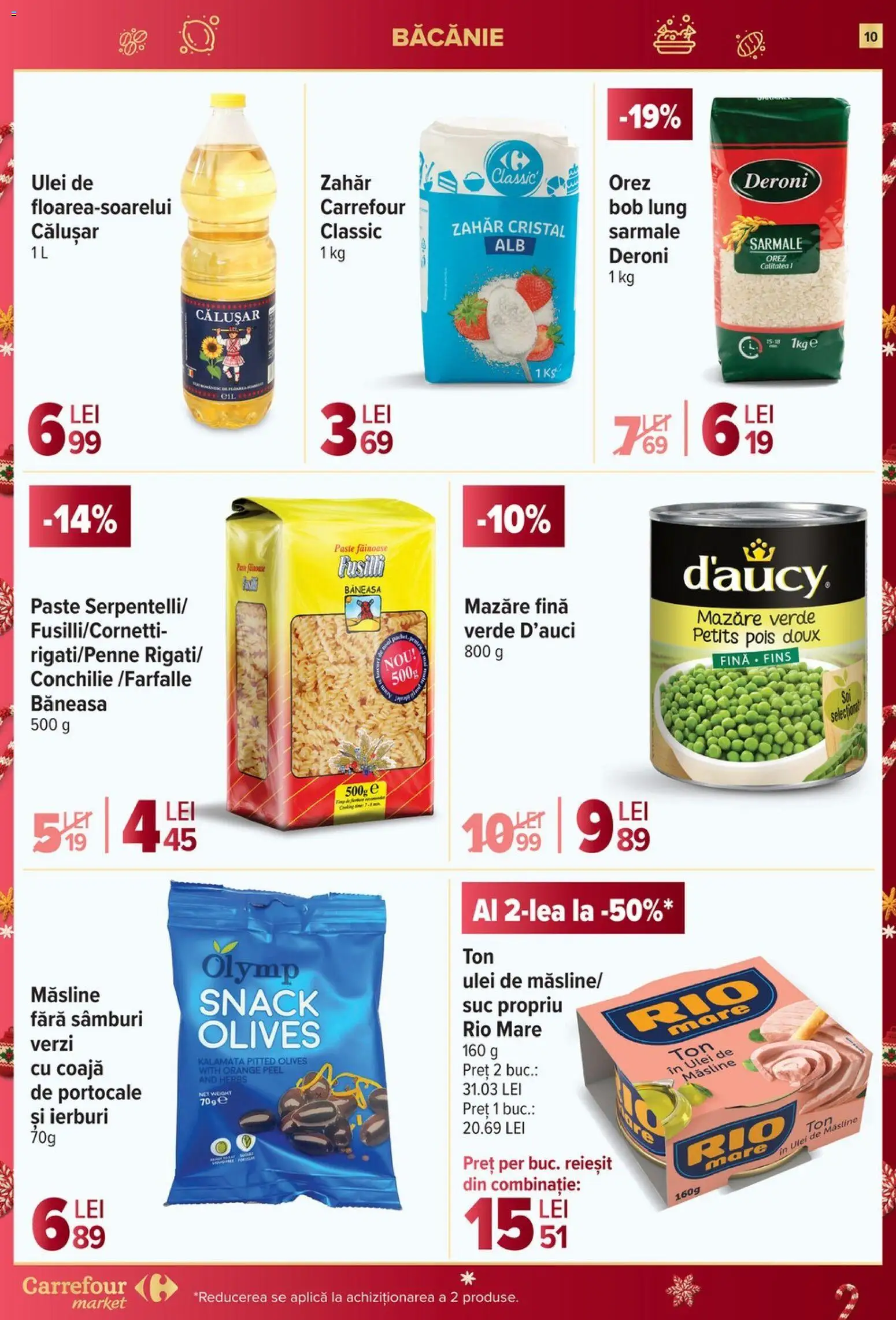 Noul catalog Carrefour – valabil de la 03.12.2025 | Pagină: 10 | Produse: Mazăre, Suc, Orez, Zahăr
